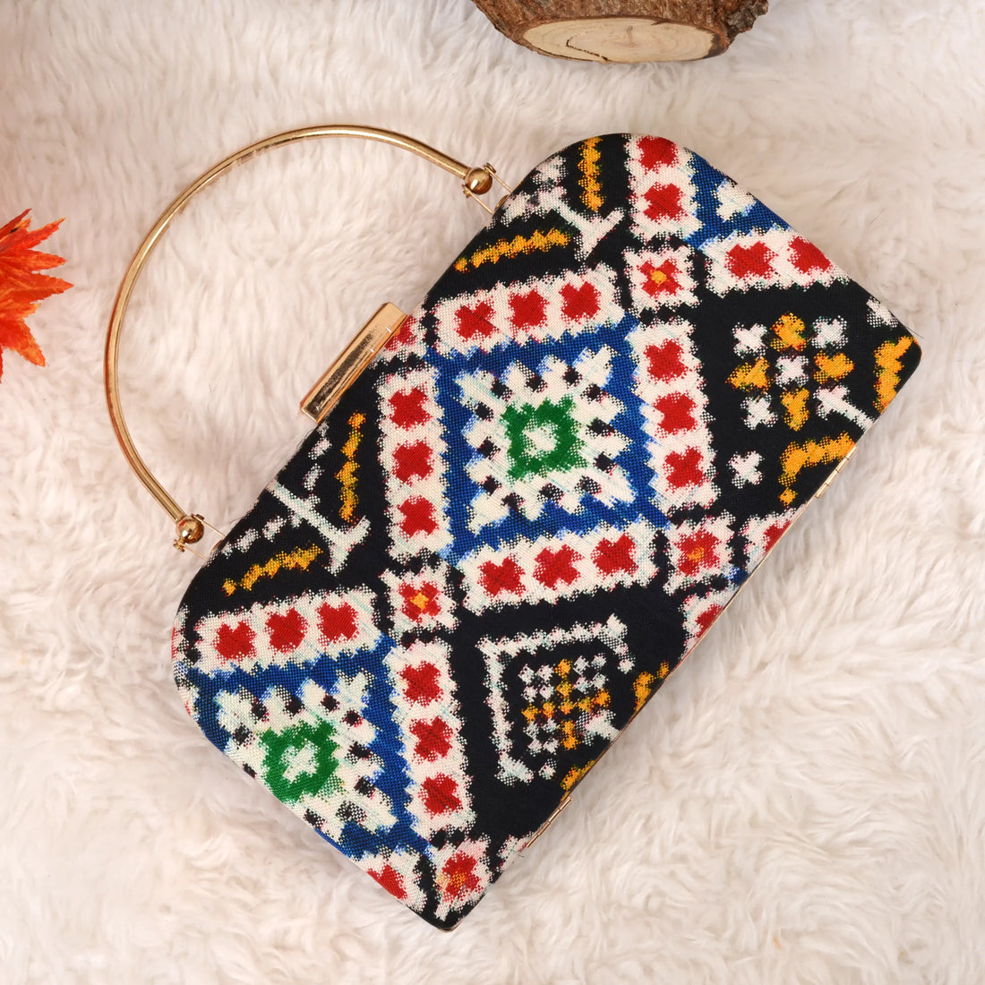 Double Ikat Patola Clutch
