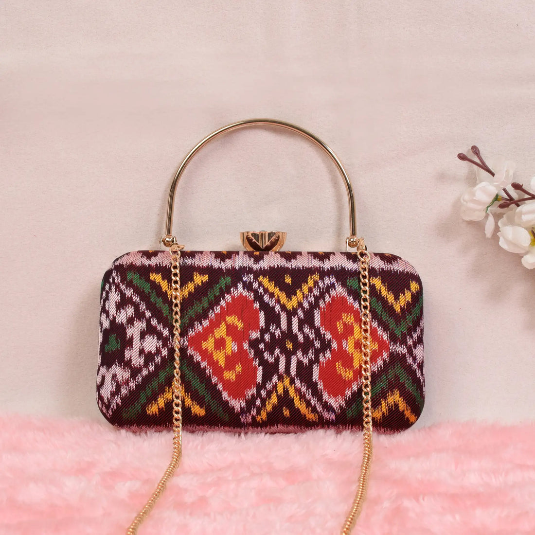 Twill Weave Patola Clutch
