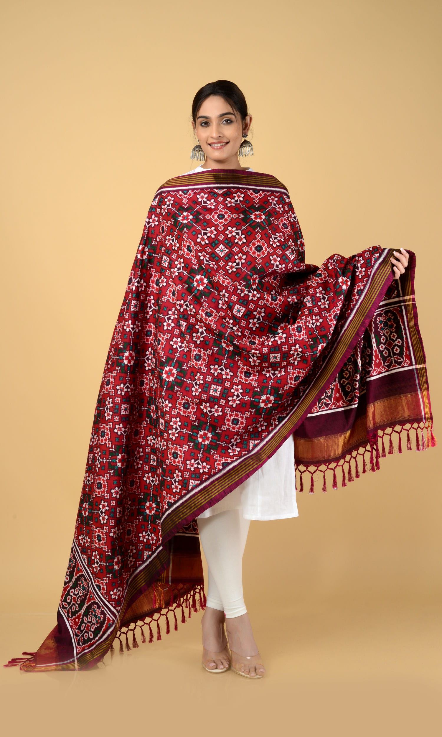 Double Ikat Patola Dupatta Nau Ratan