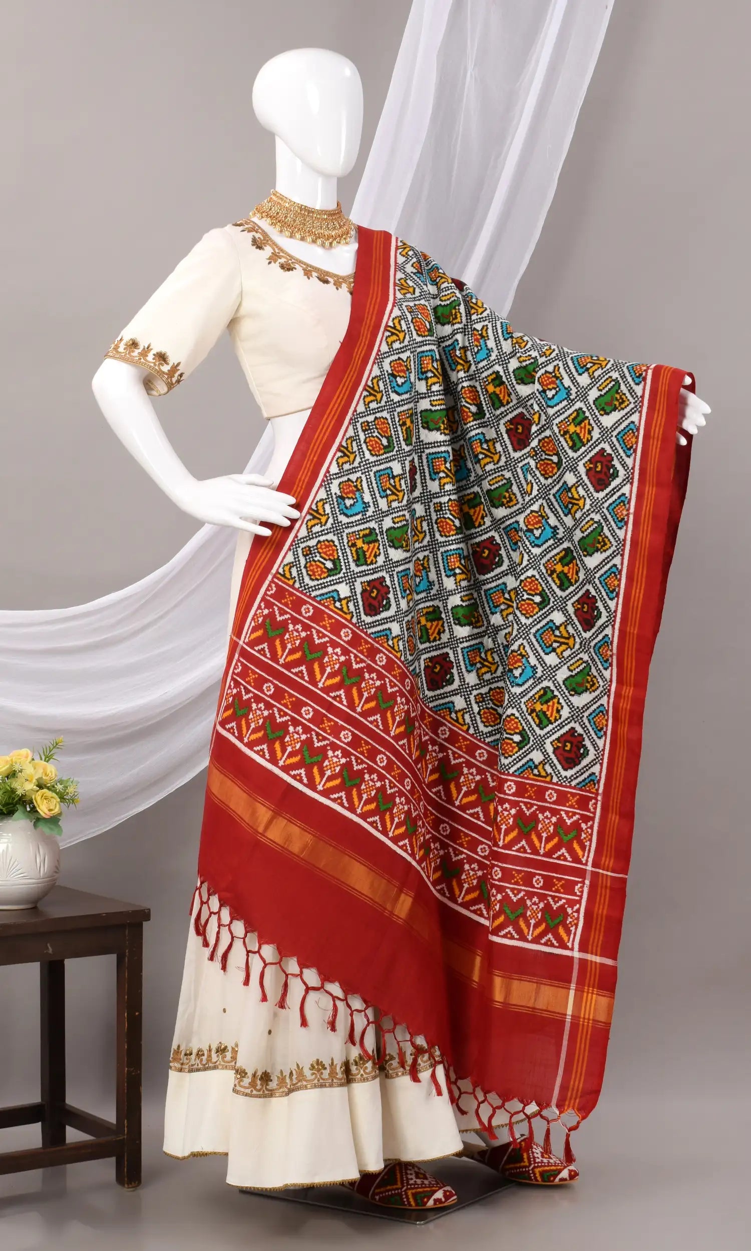 Double Ikat Patola Dupatta