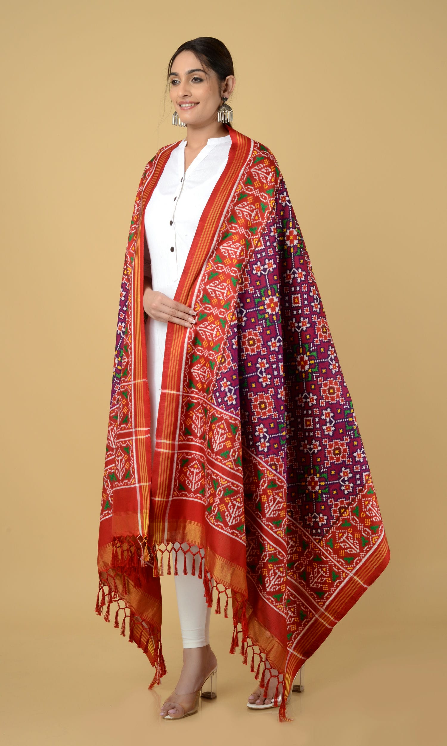 Double Ikat Patola Dupatta Nau Ratan