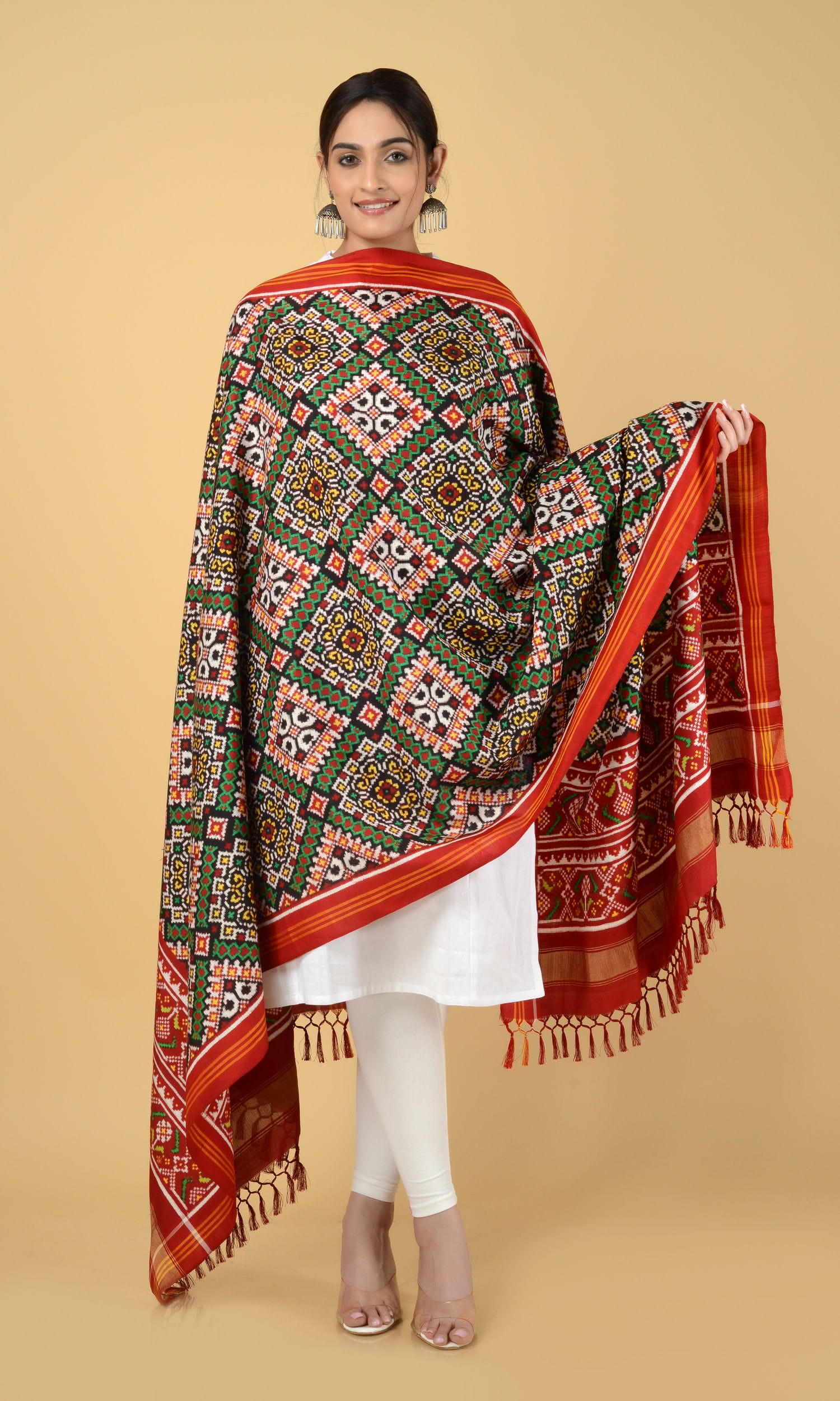Double Ikat Patola Dupatta Chanda Chex