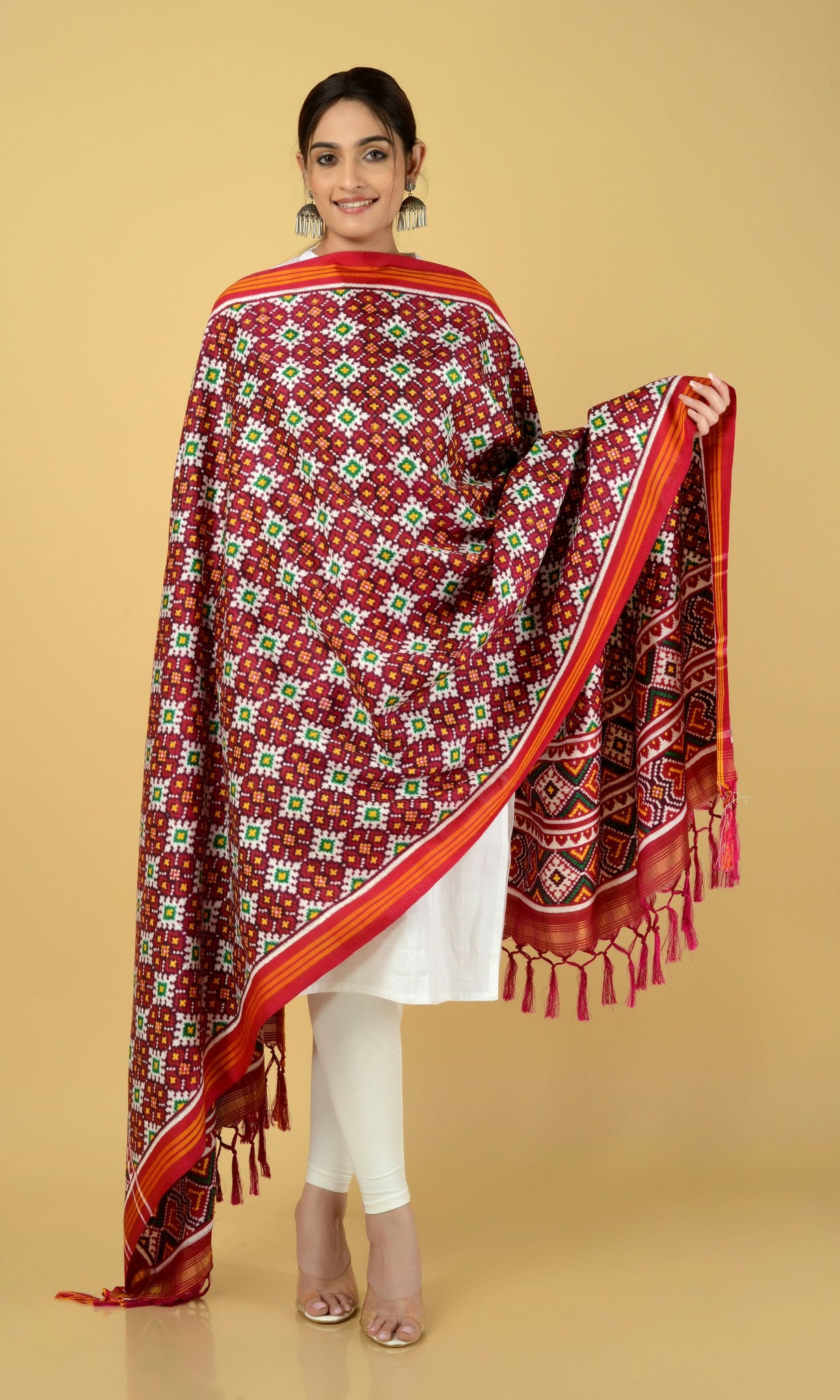 Double Ikat Patola Dupatta Chanda