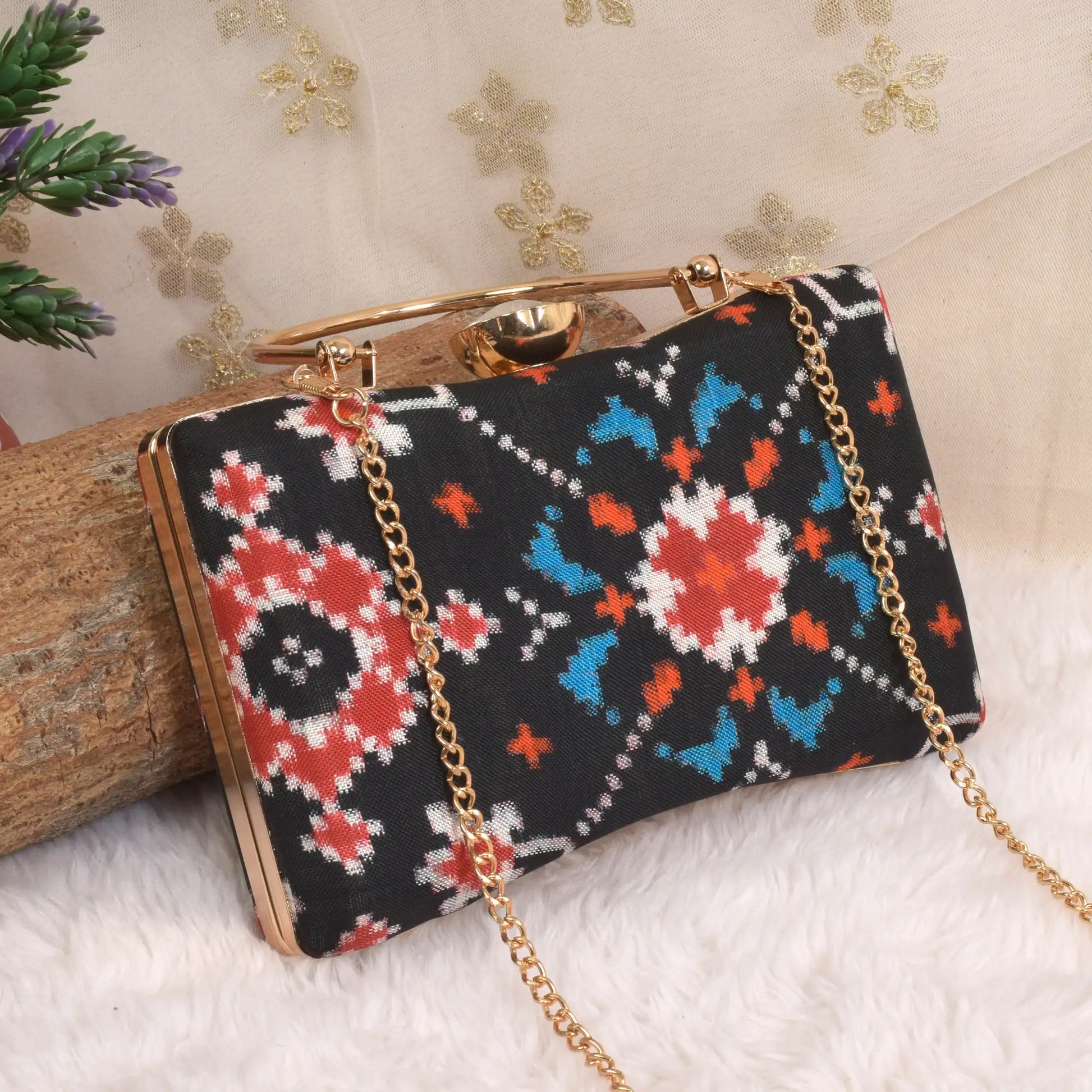 Double Ikat Patola Clutch