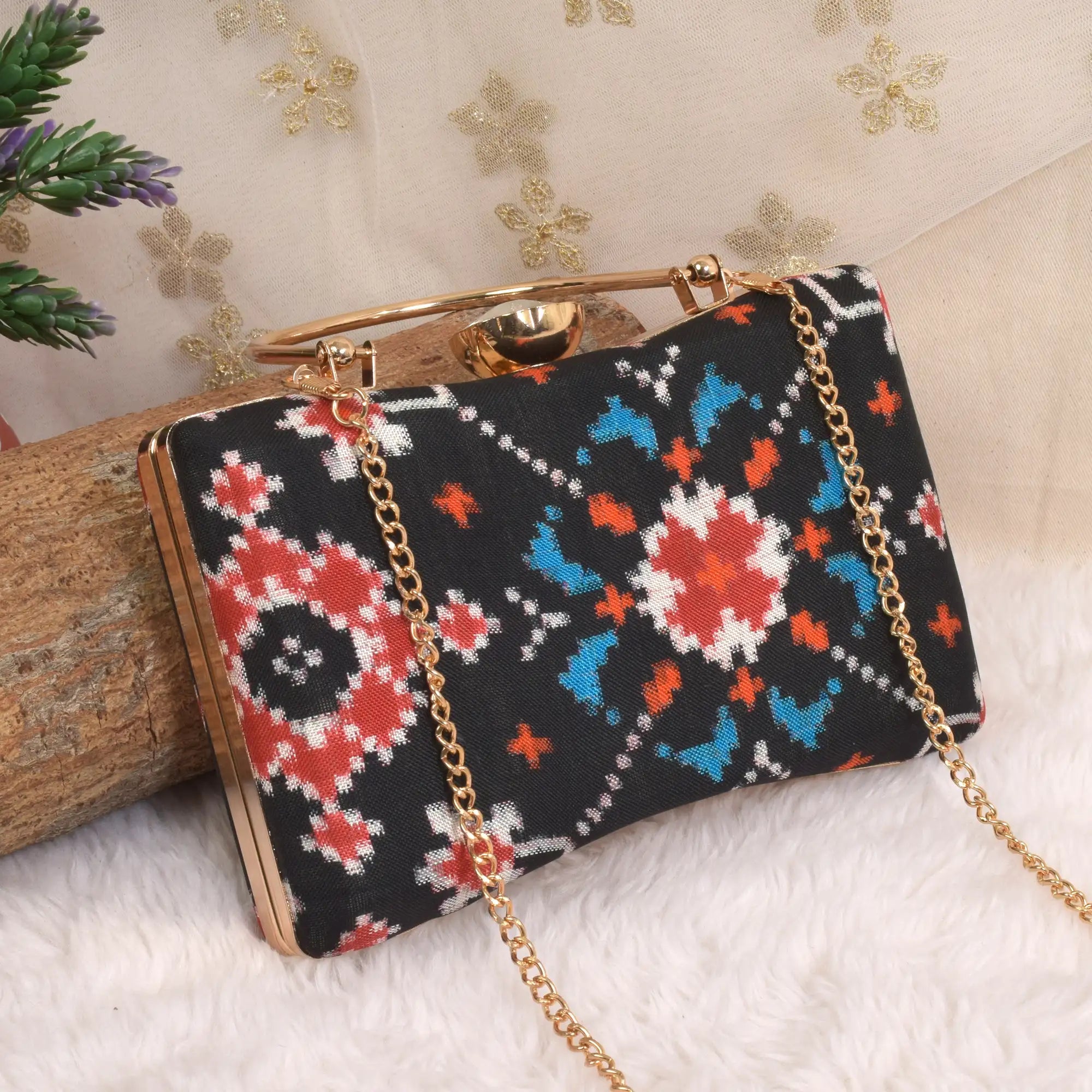 Double Ikat Patola Clutch
