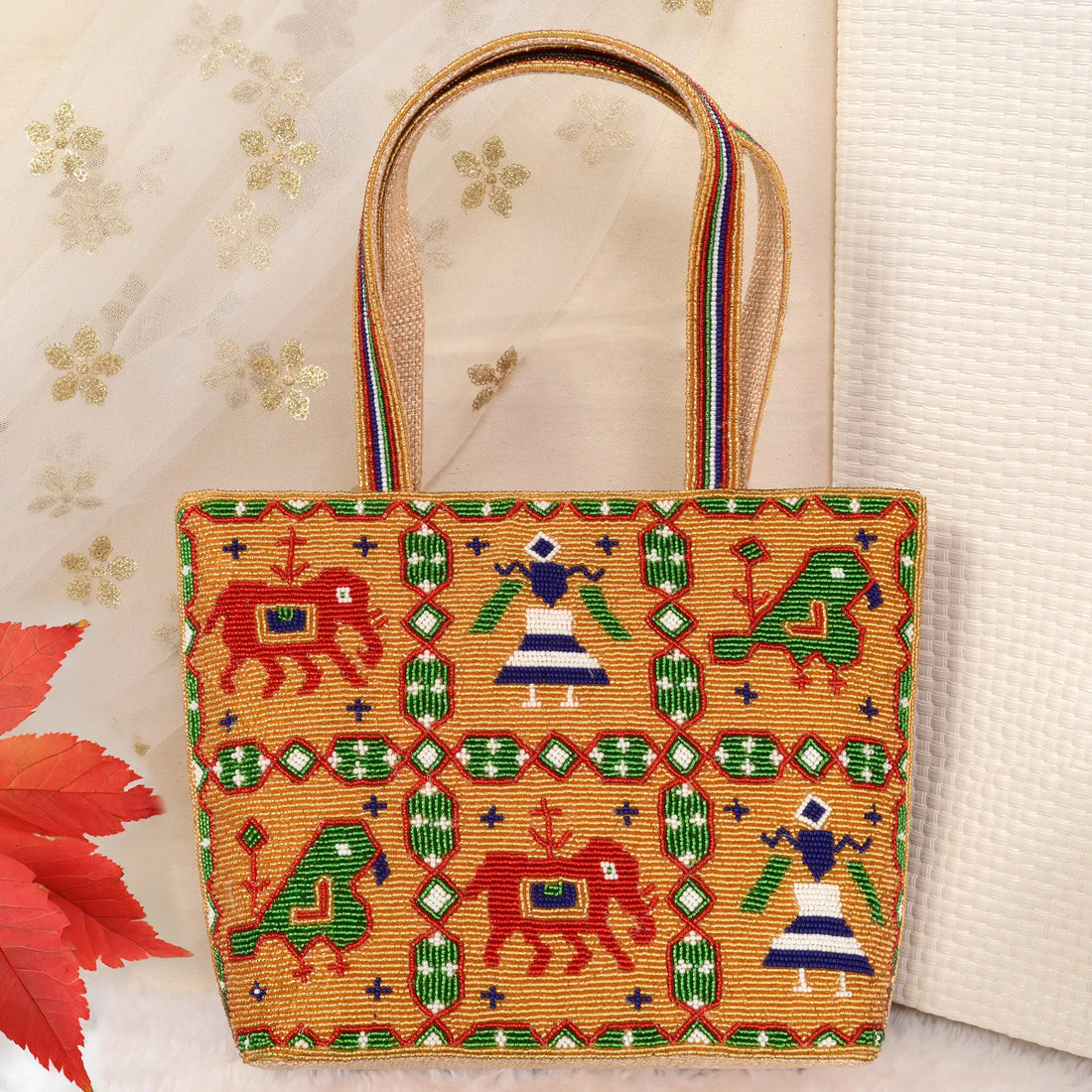 Patola Beaded Handbag