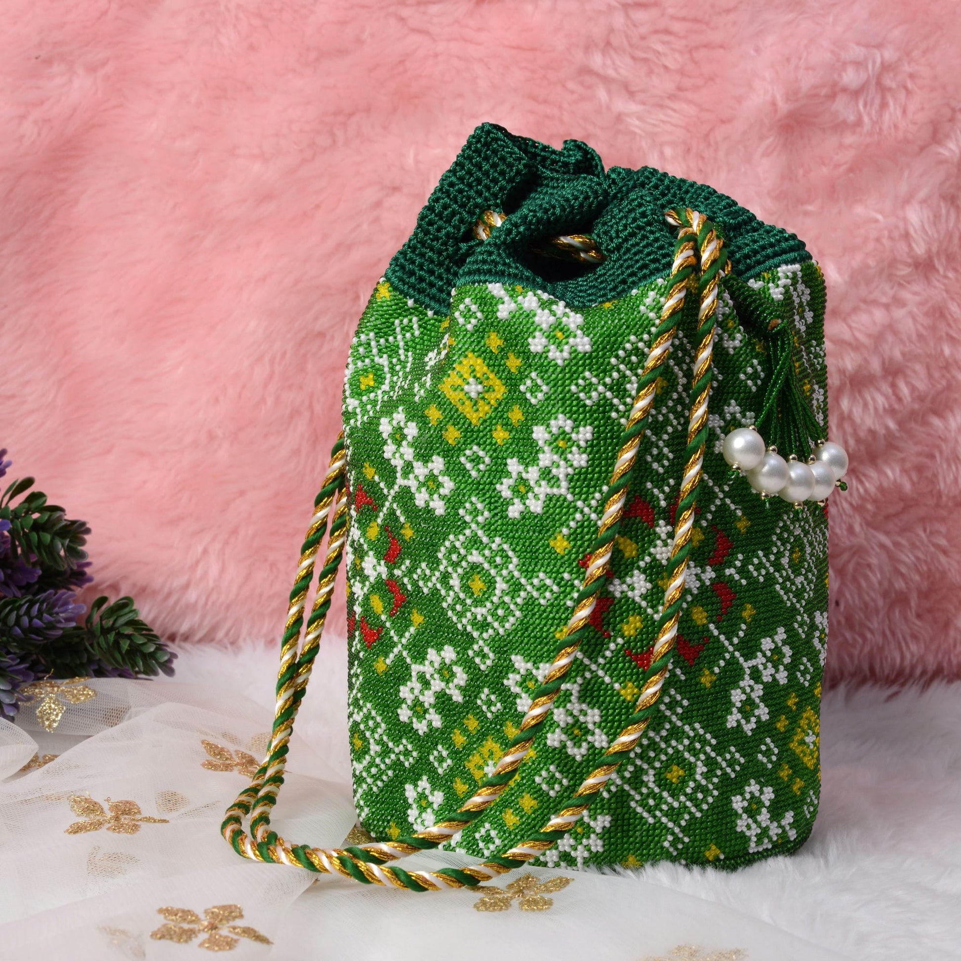 Moti Patola Beaded Batva