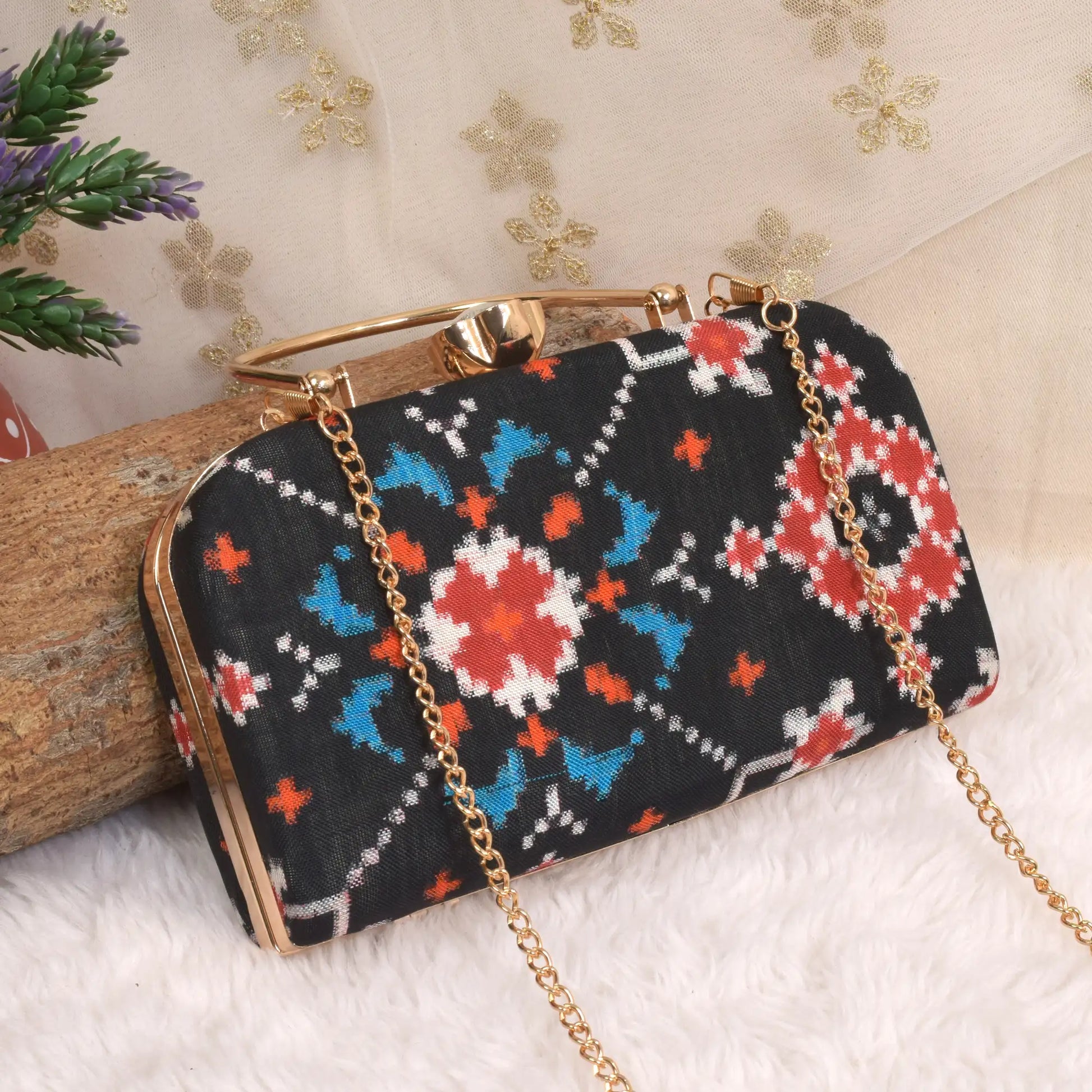 Double Ikat Patola Clutch