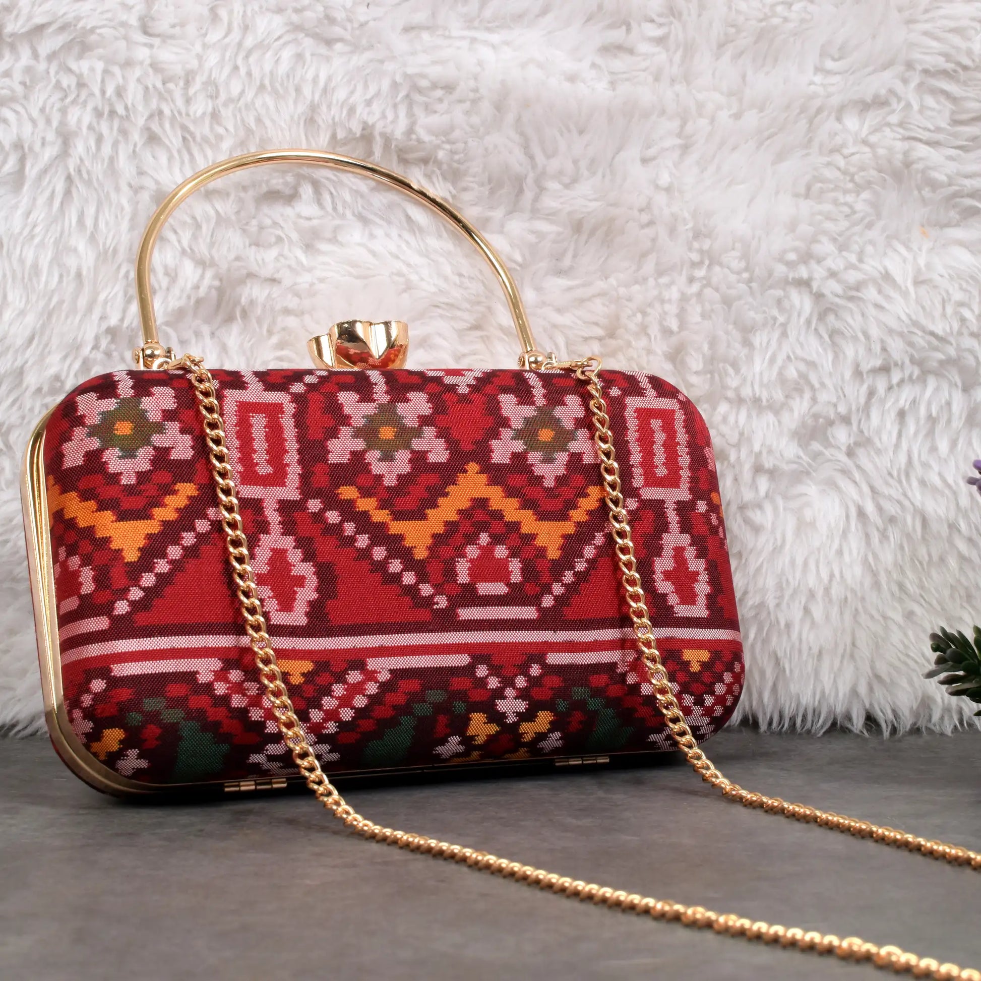 Double Ikat Patola Clutch