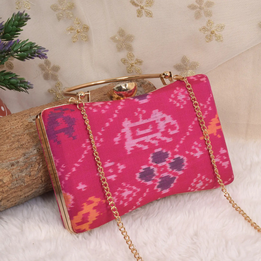 Single Ikat Patola Clutch