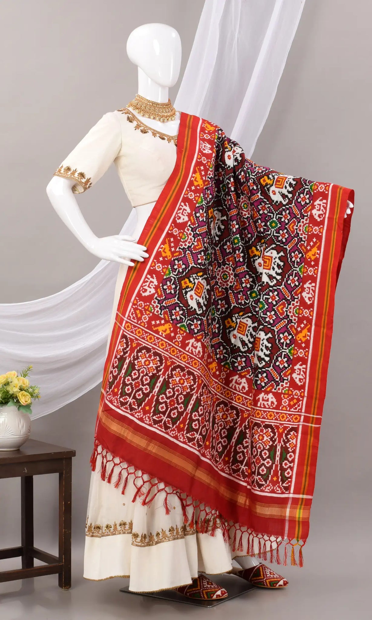 Double Ikat Patola Dupatta