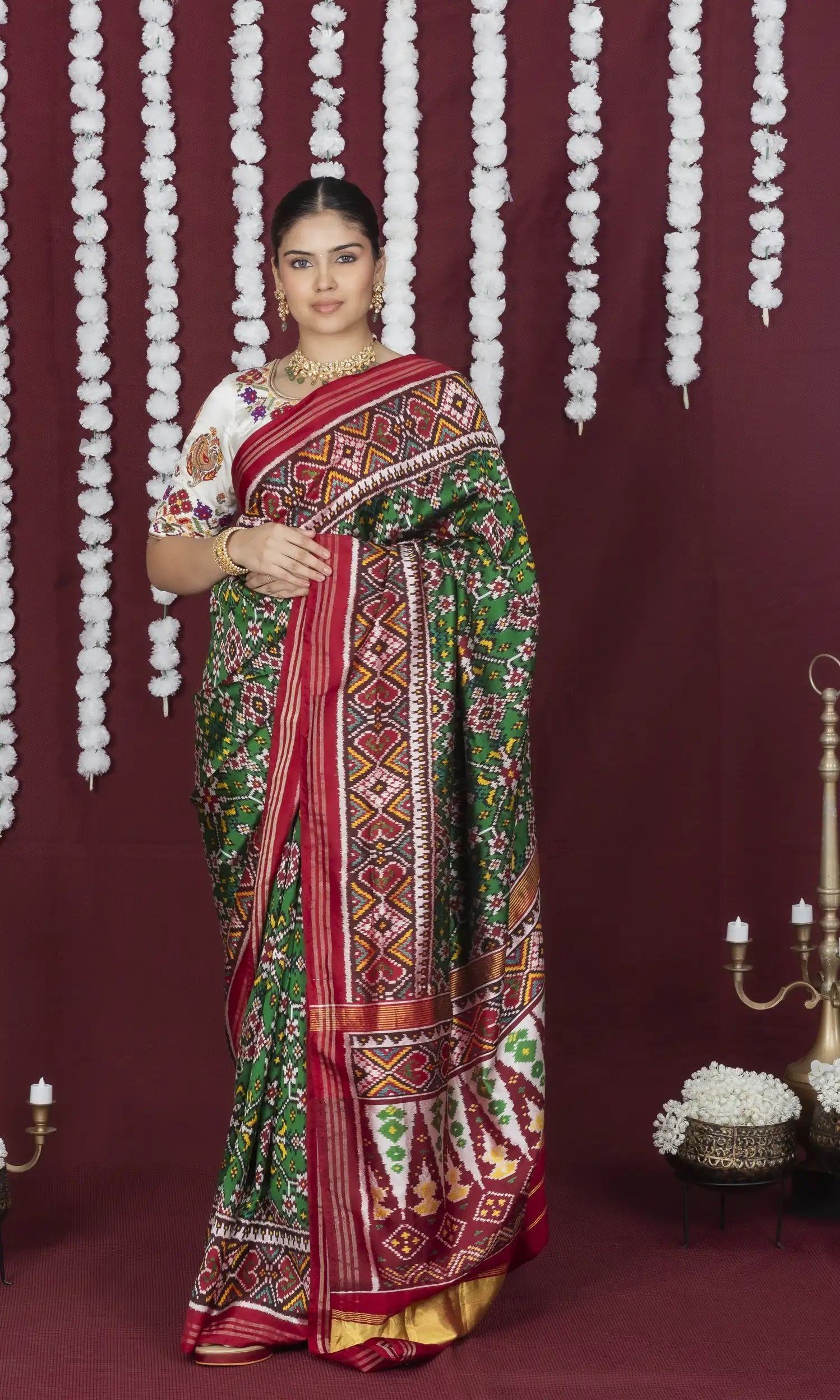 Twill Weave Patola Saree