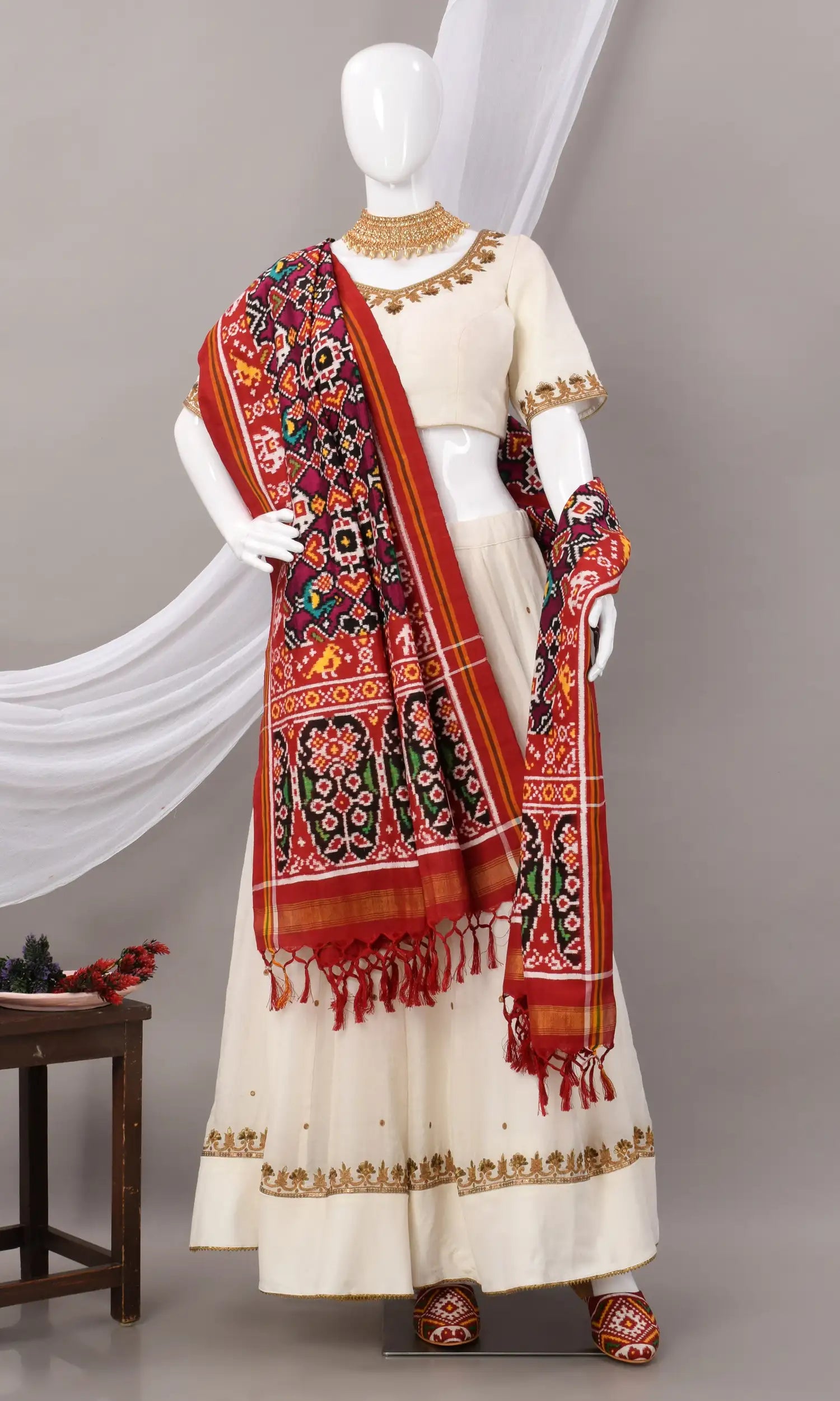 Double Ikat Patola Dupatta