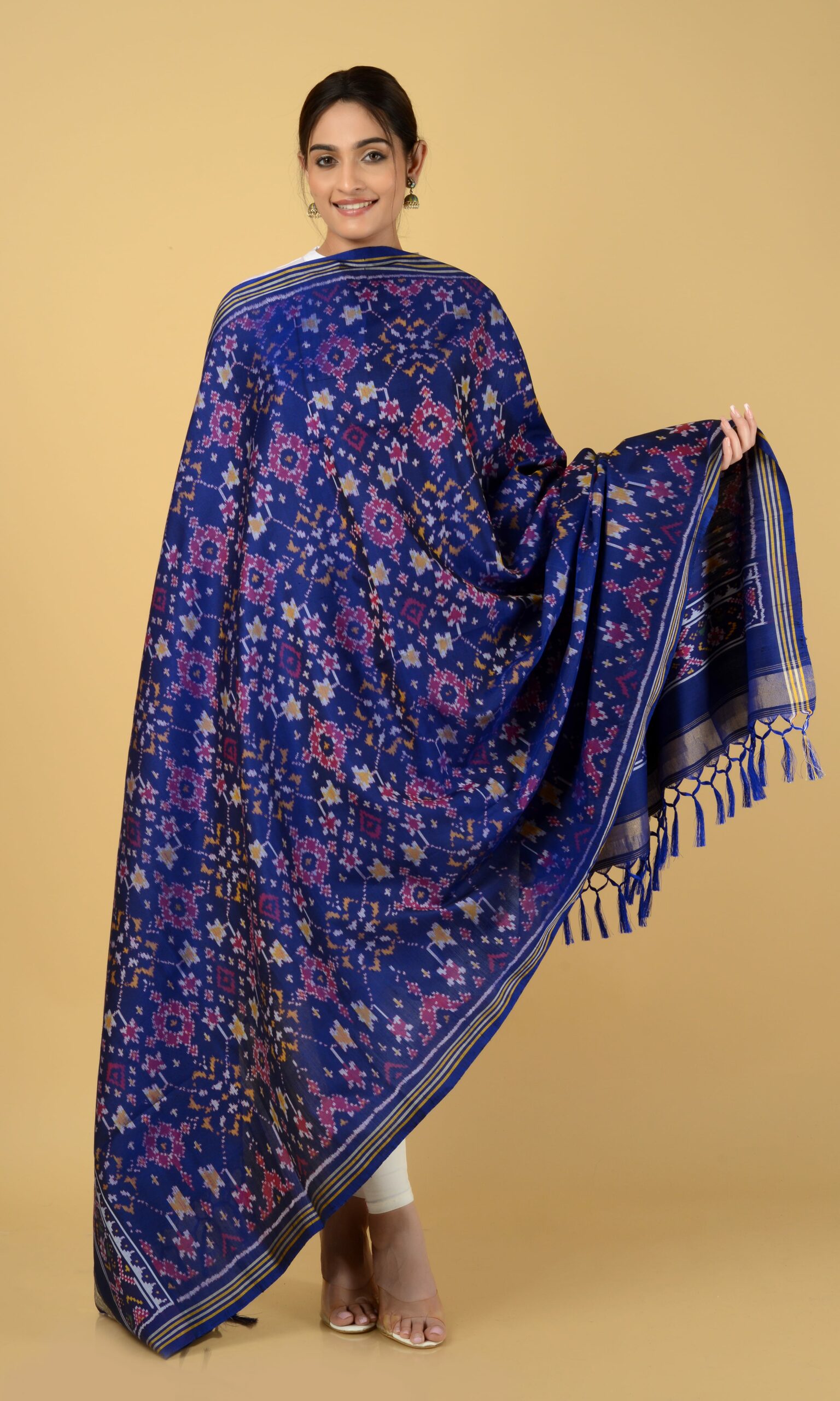 Single Ikat Patola Dupatta Nau Ratan
