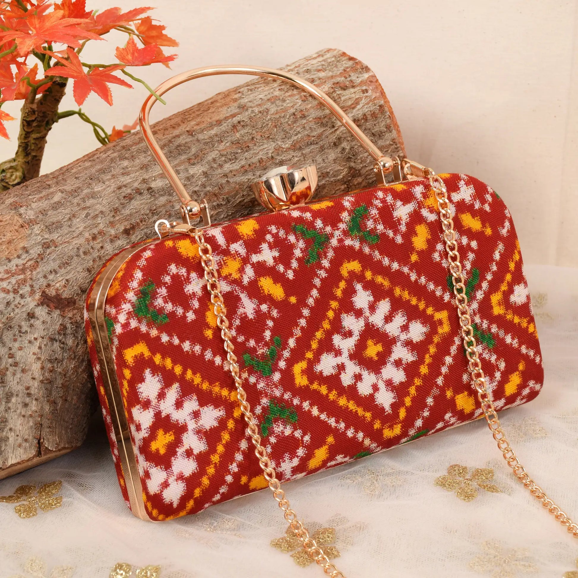 Double Ikat Patola Clutch