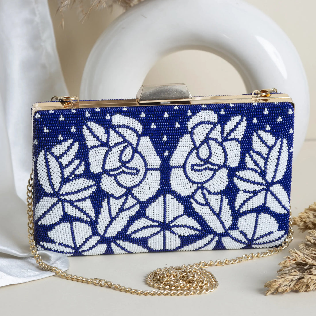 Patola Beaded Clutch