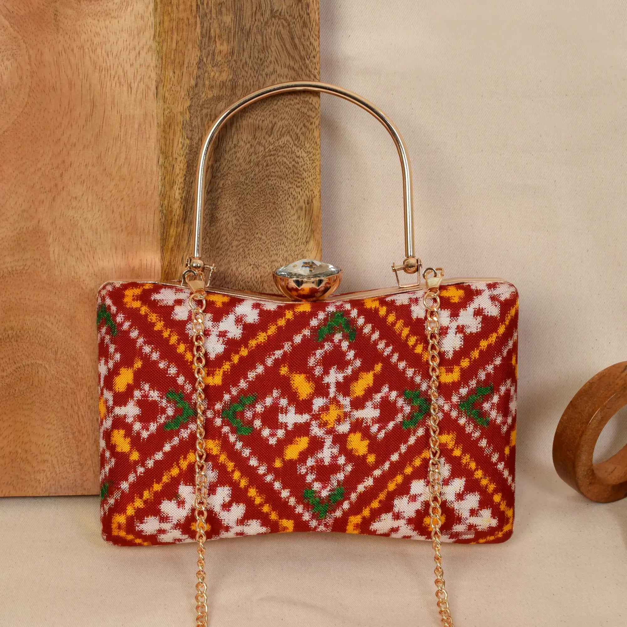 Double Ikat Patola Clutch