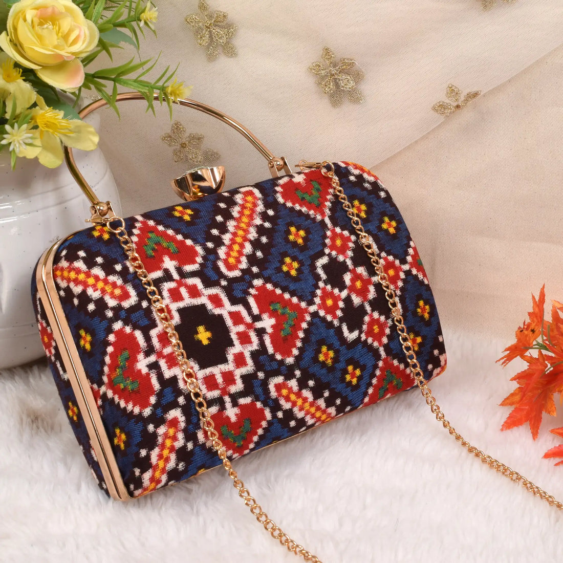 Double Ikat Patola Clutch