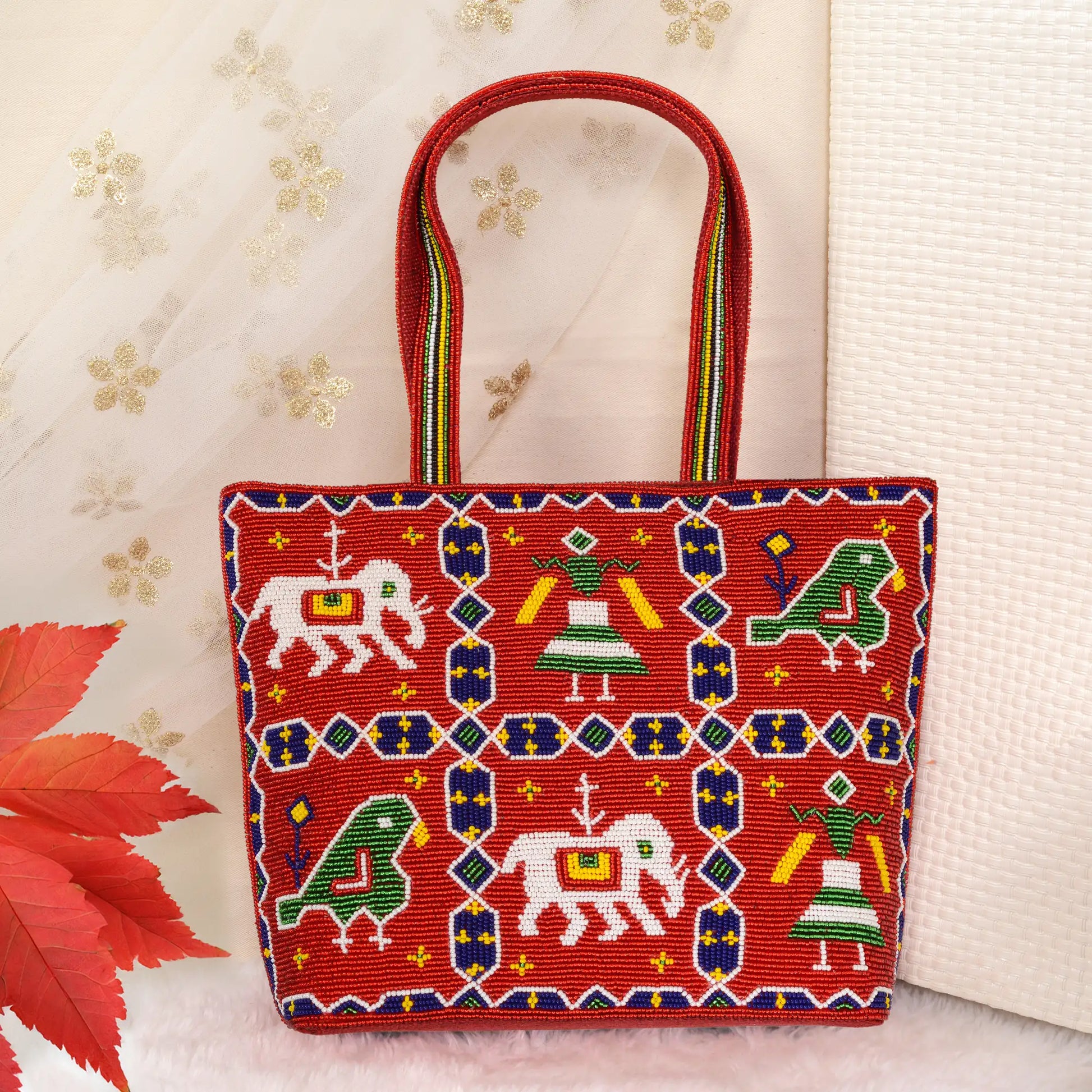 Patola Beaded Handbag