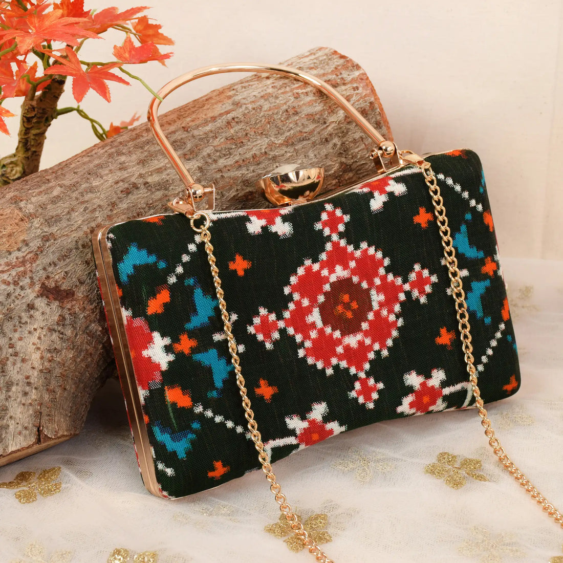 Double Ikat Patola Clutch