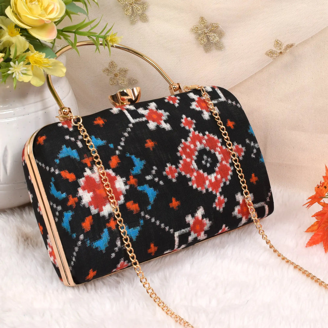 Double Ikat Patola Clutch