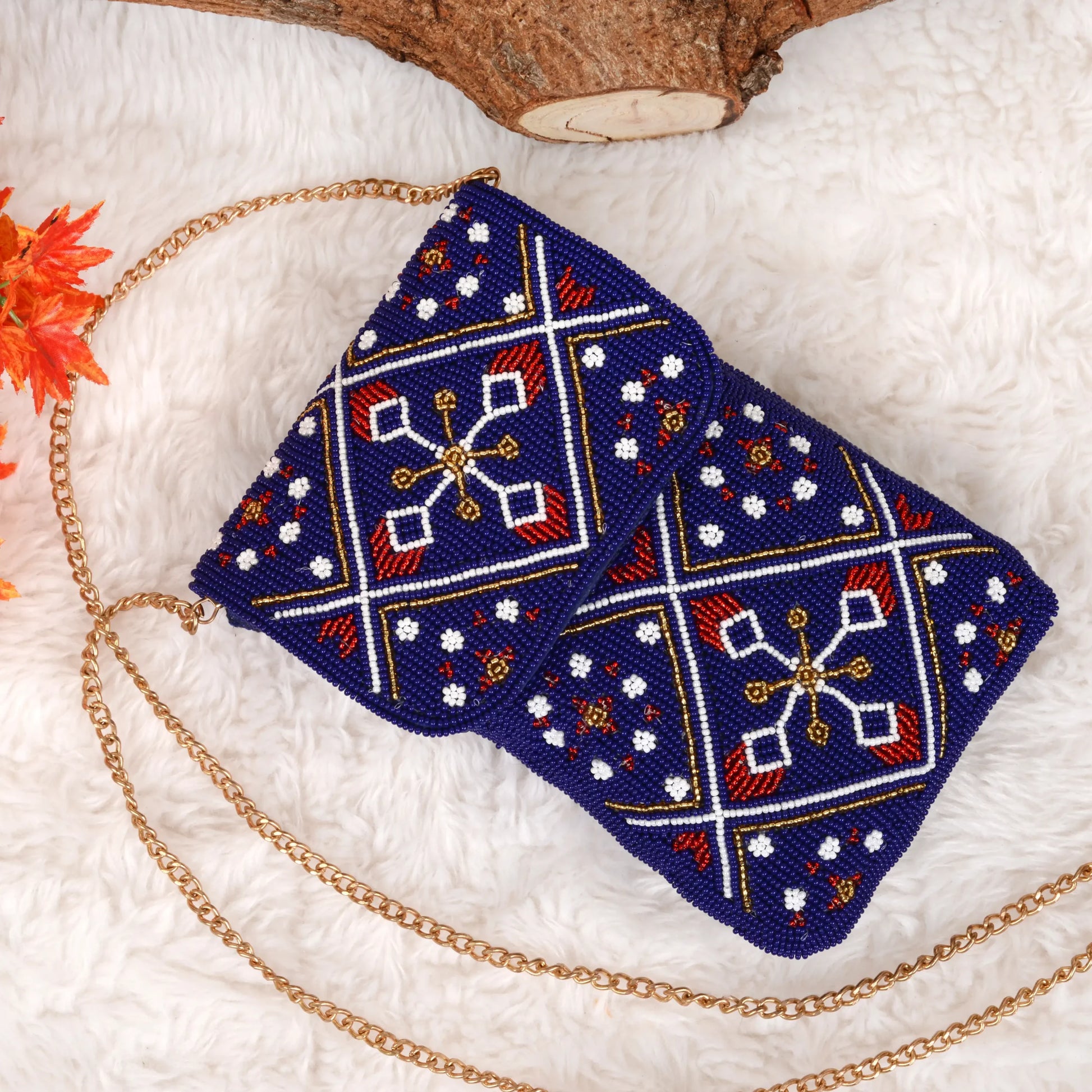 Mobile Cover Pearl Patola Beaded
