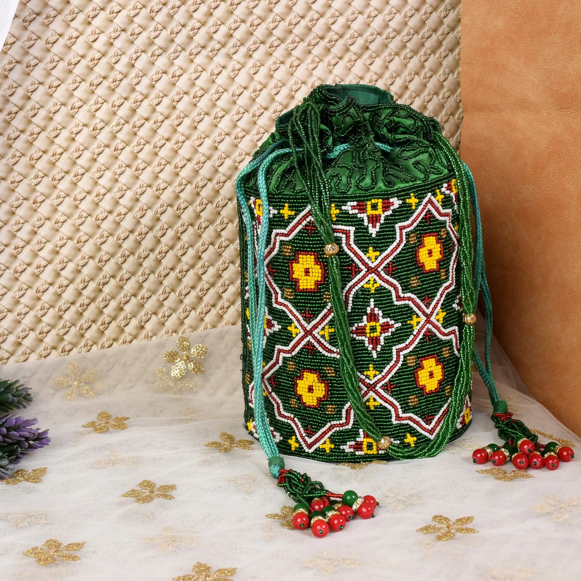 Moti Patola Beaded Batva