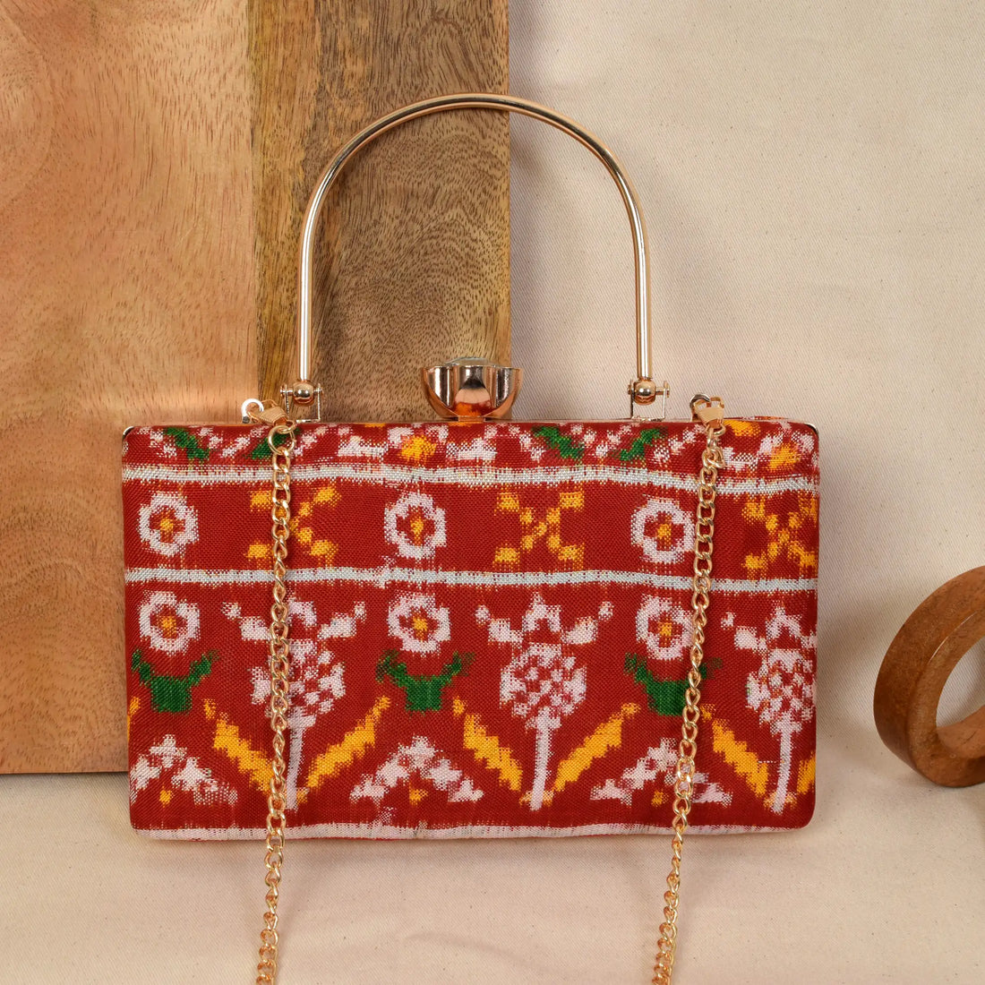 Double Ikat Patola Clutch