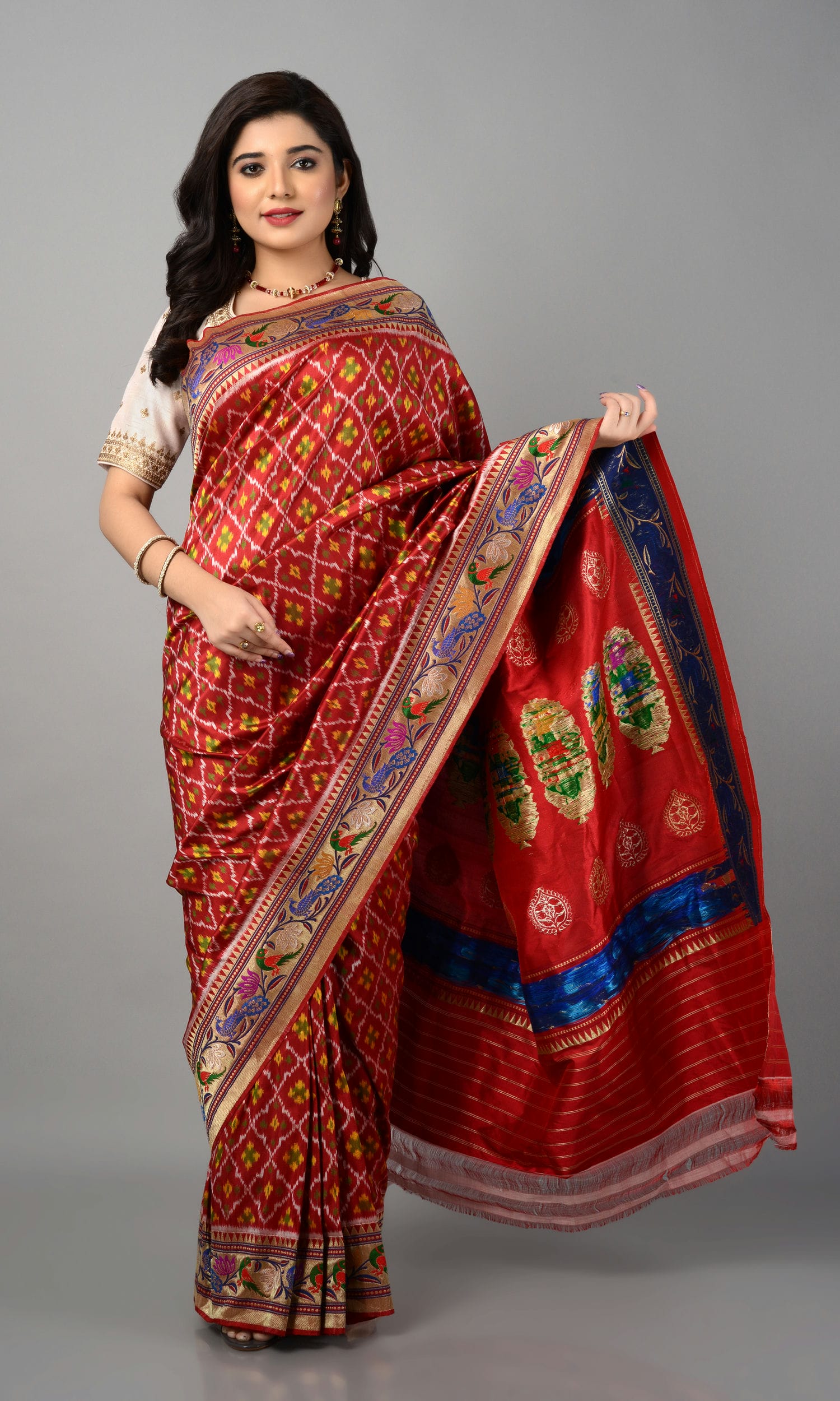 Paithani Single Ikat Patola Chanda
