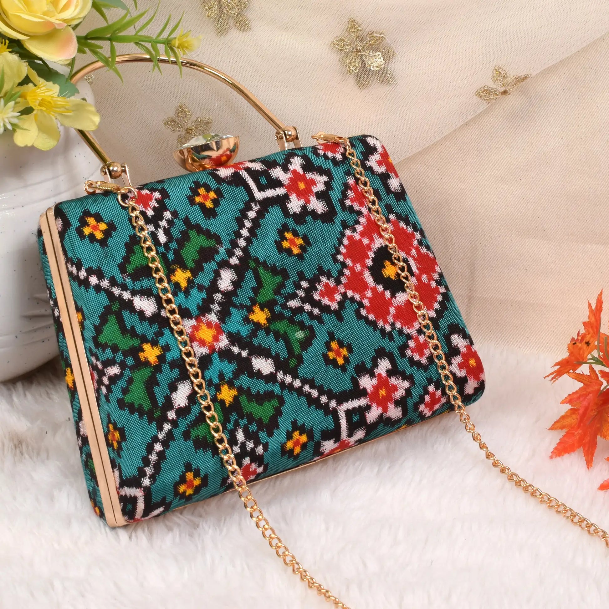 Double Ikat Patola Clutch
