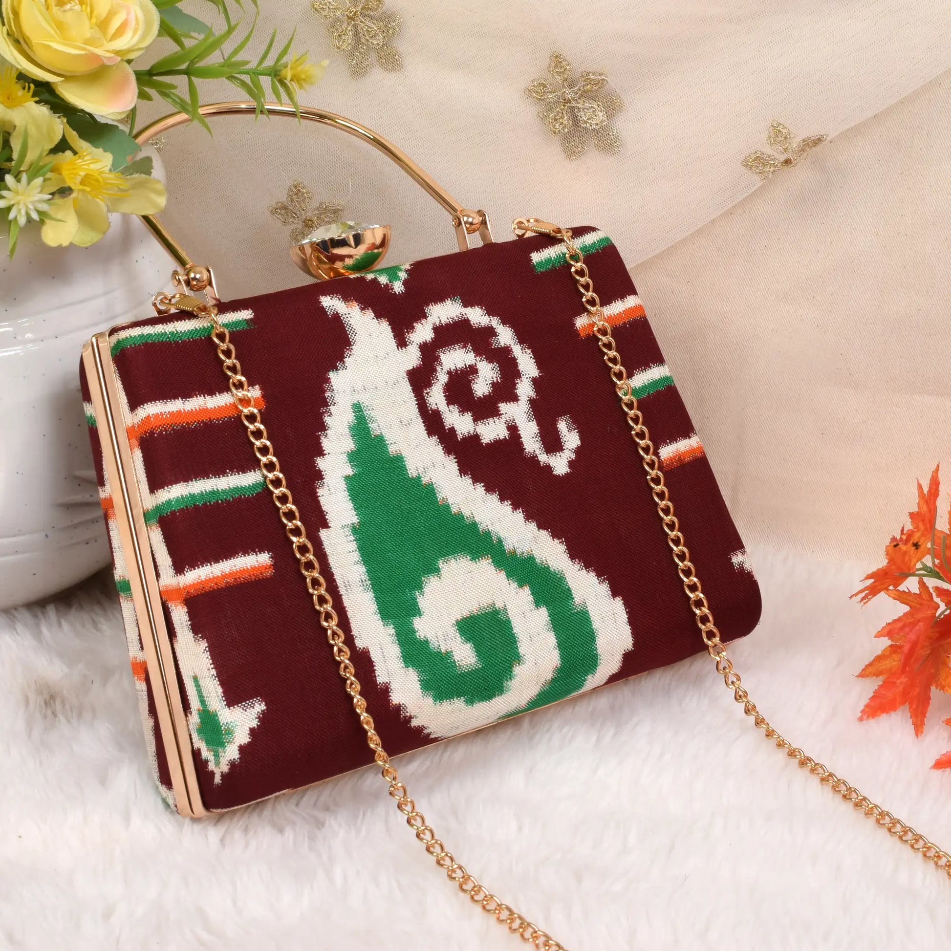 Double Ikat Patola Clutch