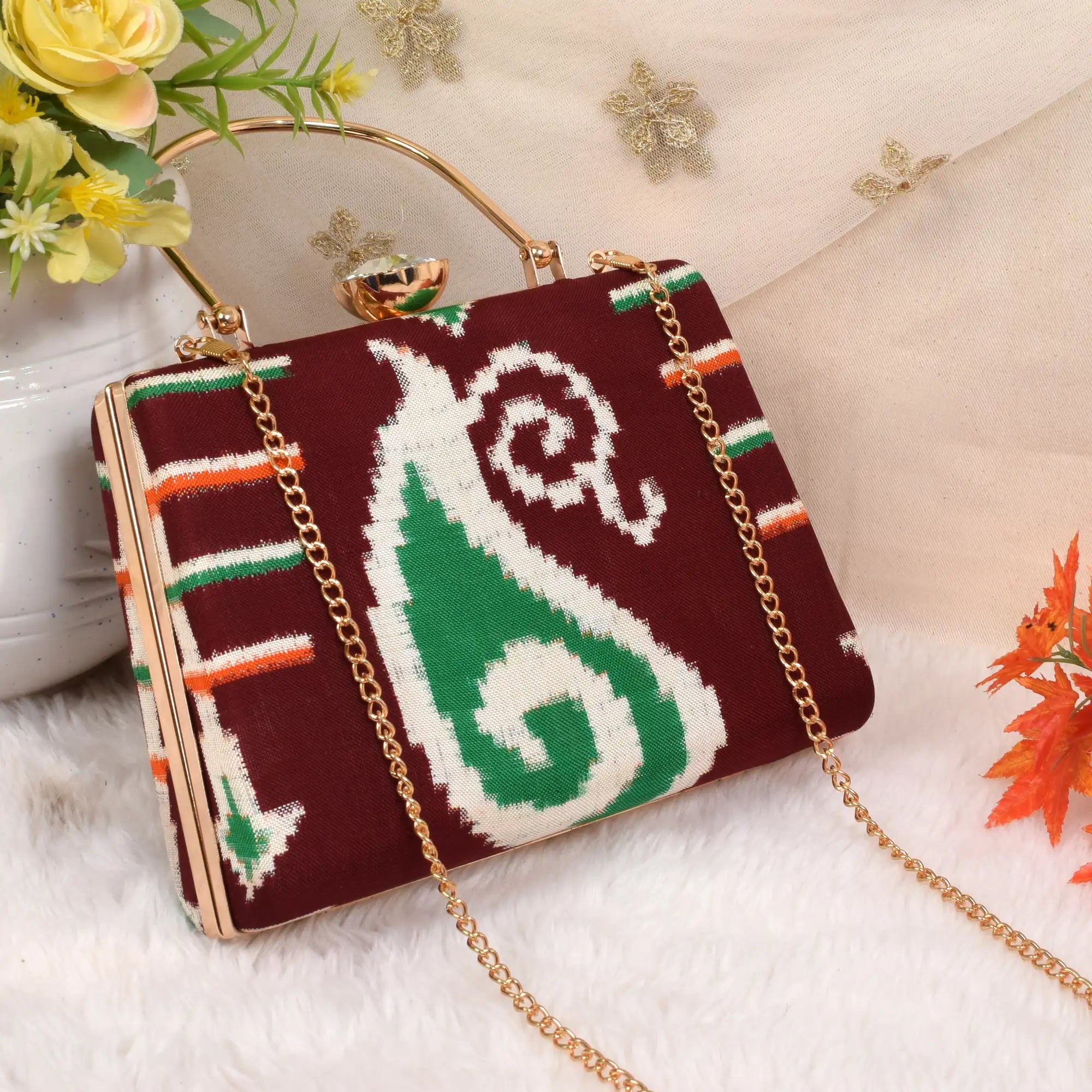 Double Ikat Patola Clutch
