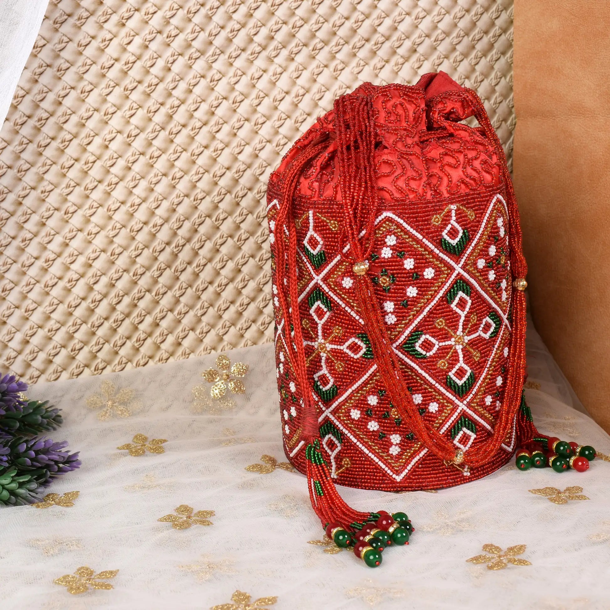 Moti Patola Beaded Batva