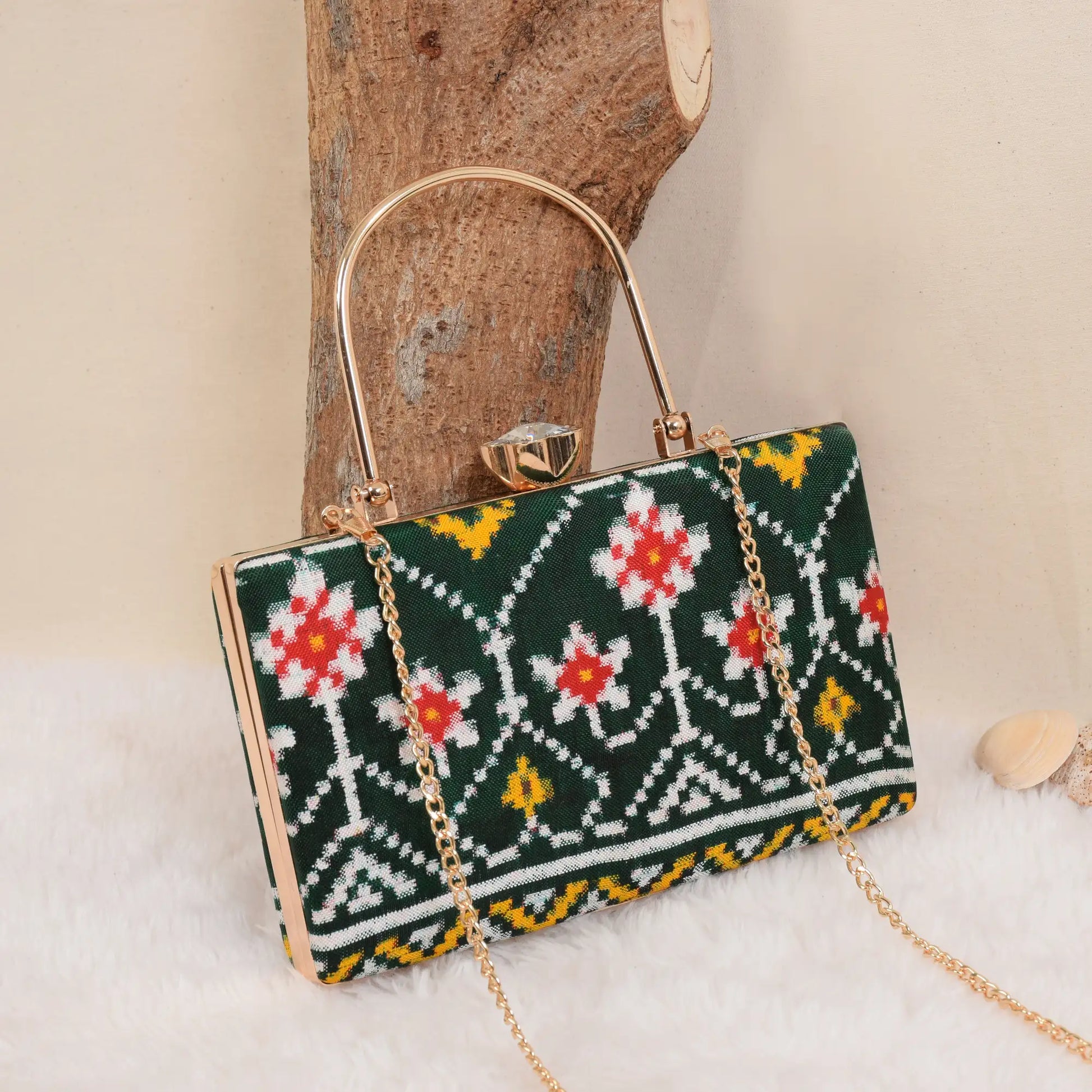 Double Ikat Patola Clutch