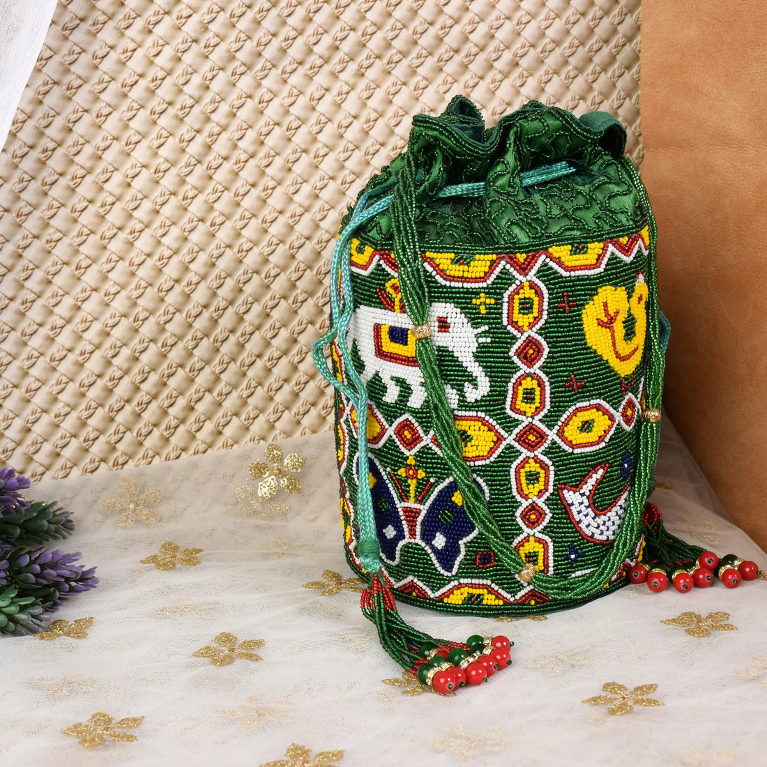 Moti Patola Beaded Batva