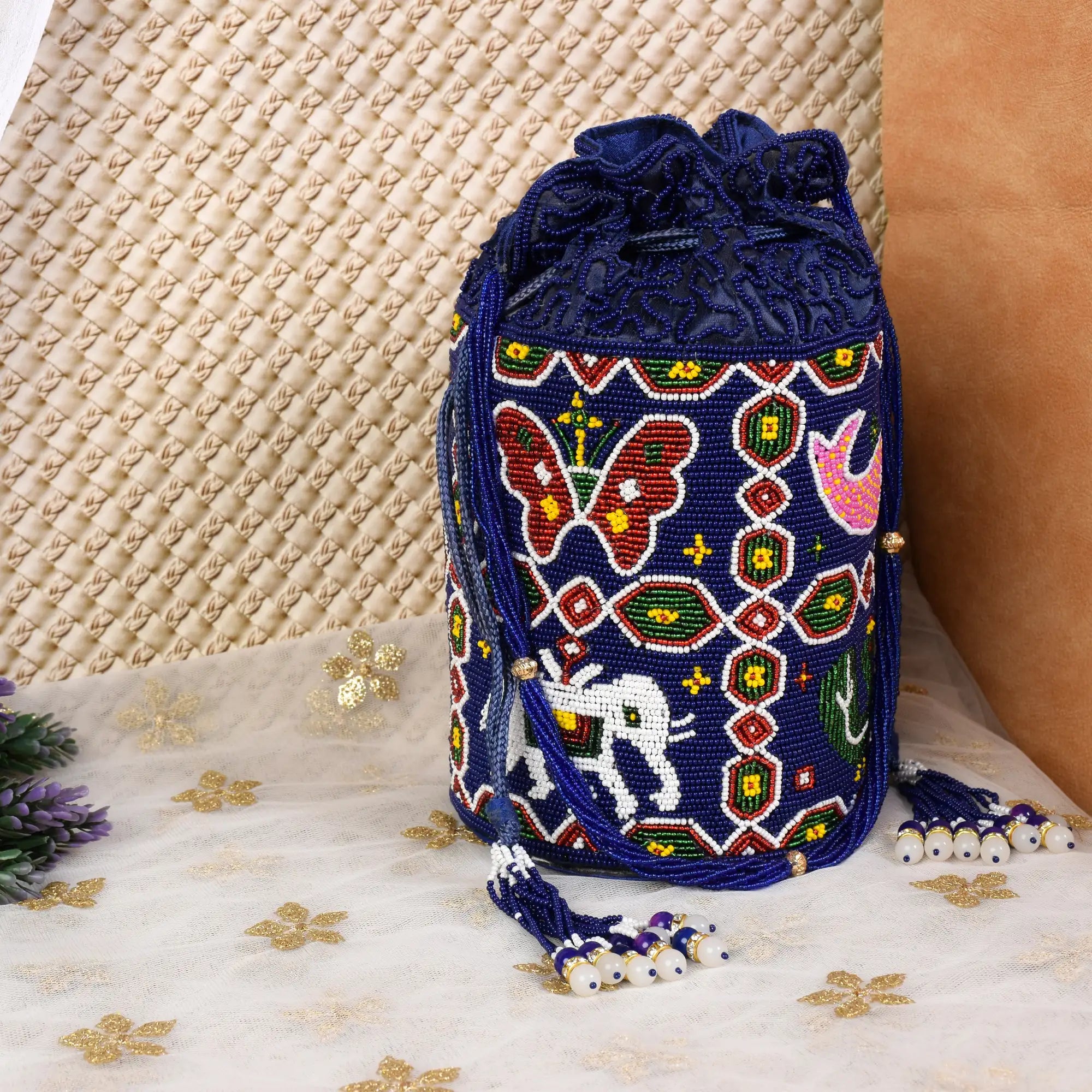 Moti Patola Beaded Batva