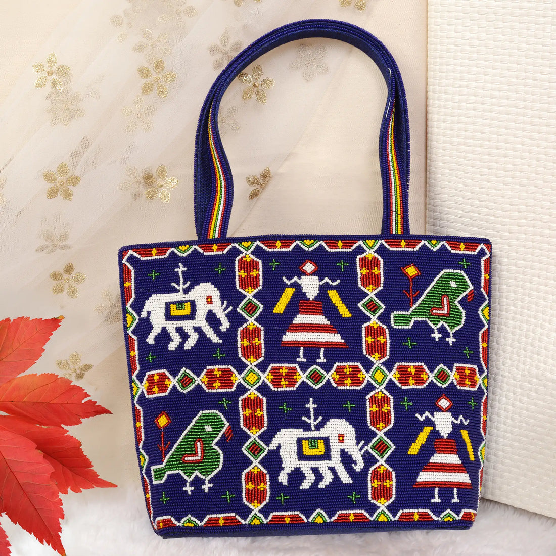 Patola Beaded Handbag