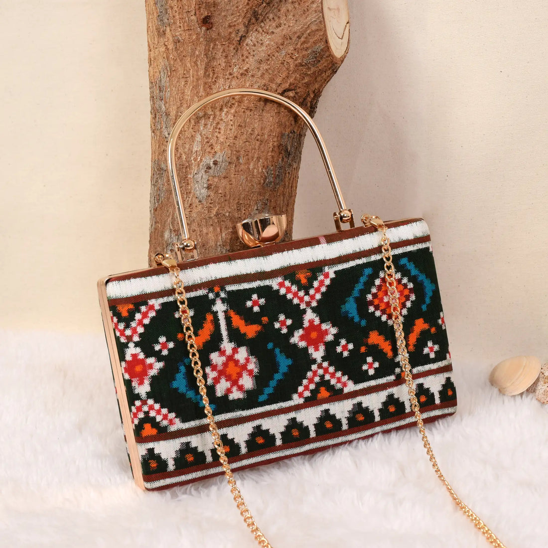 Double Ikat Patola Clutch