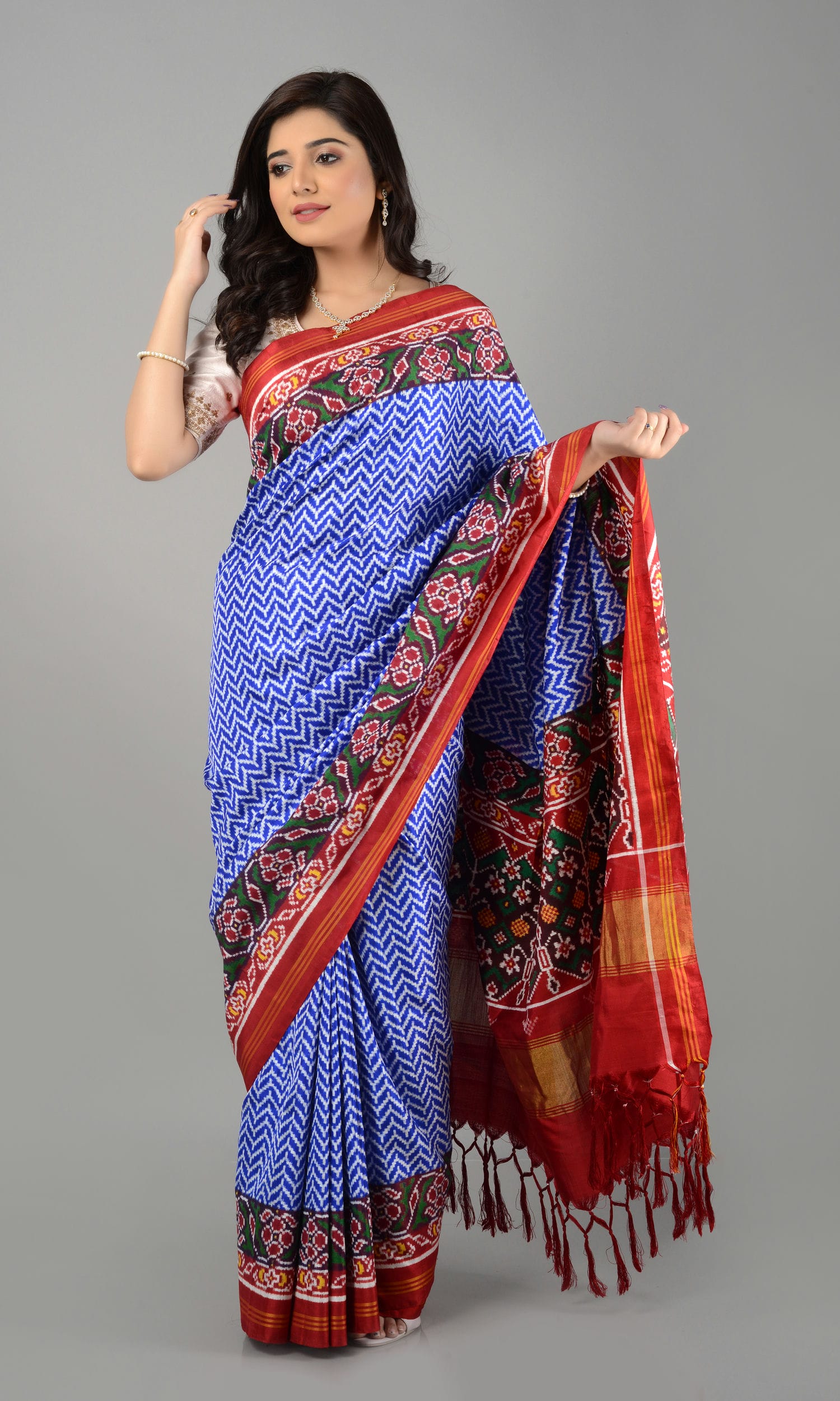 Double Ikat Patola Saree Laheriya