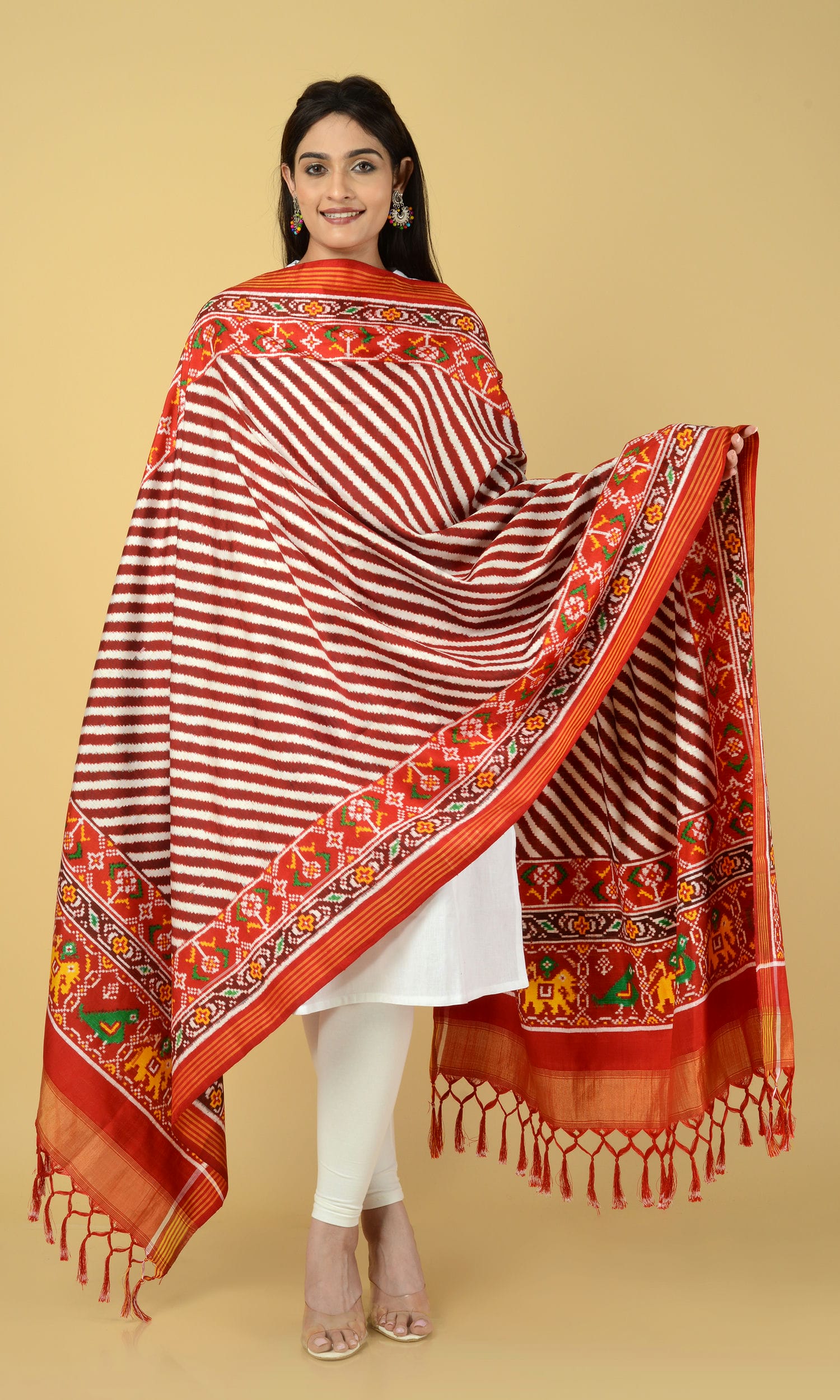 Double Ikat Patola Dupatta Laheriya