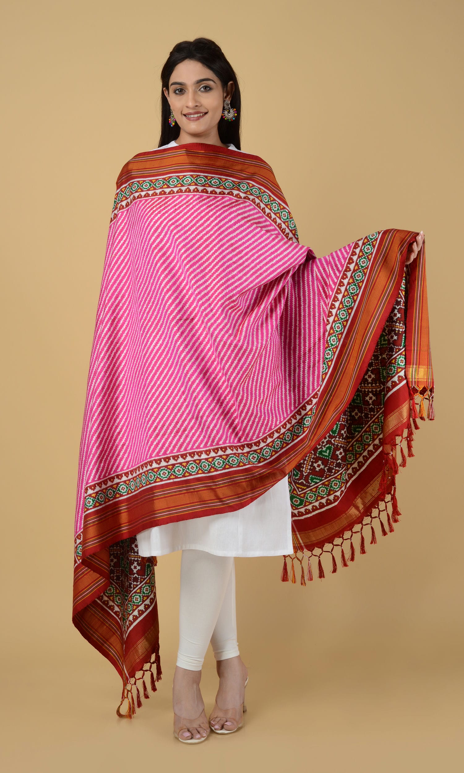 Double Ikat Patola Dupatta Laheriya