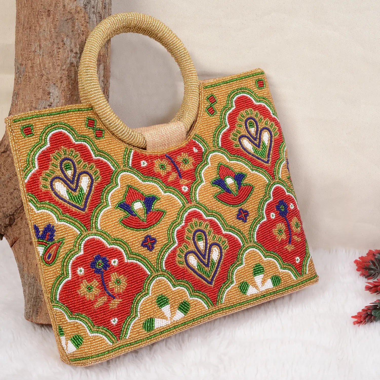 Moti Beaded Handbag
