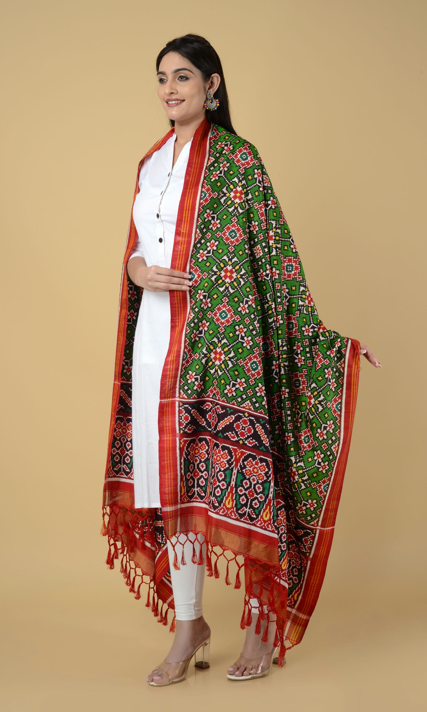 Double Ikat Patola Dupatta Nau Ratan