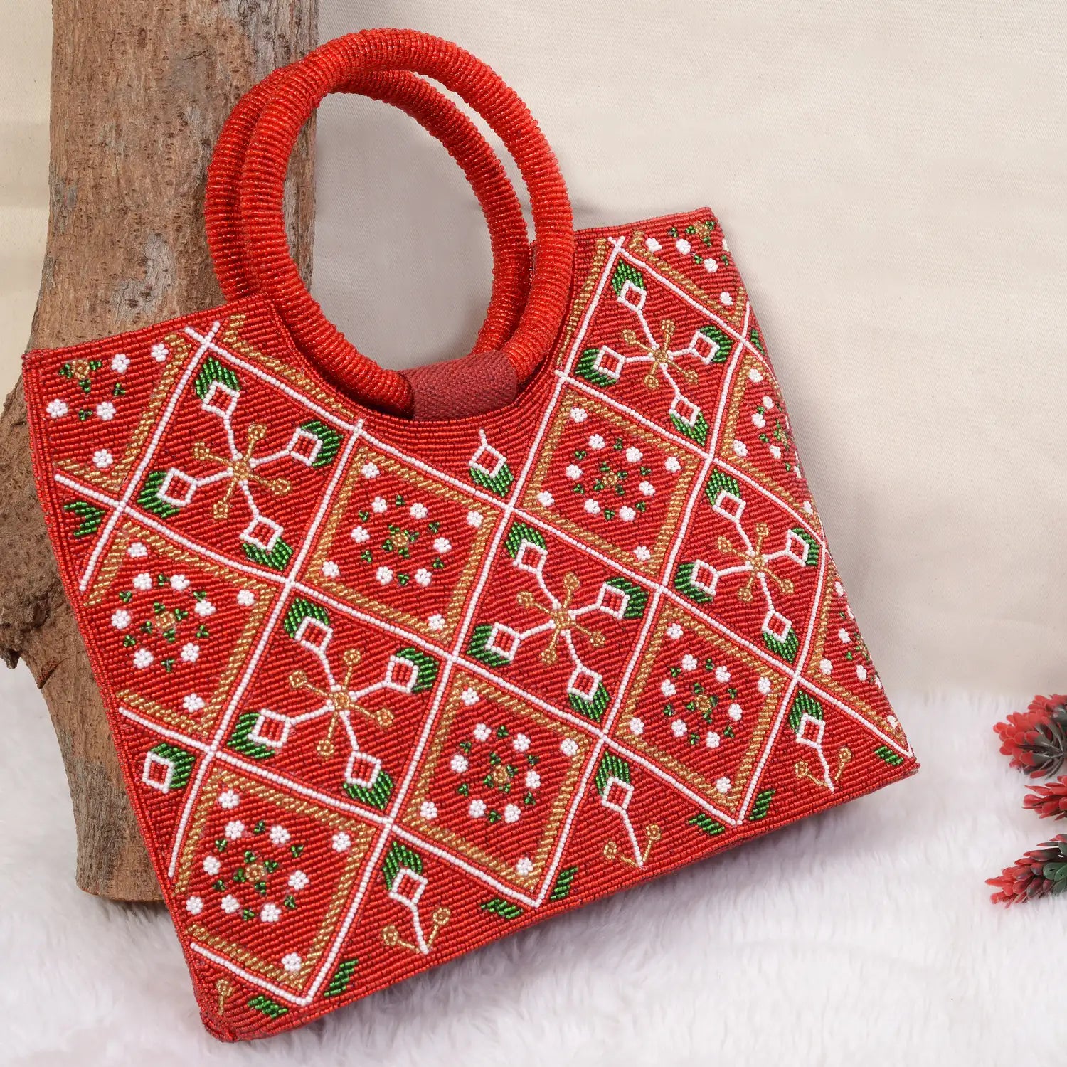 Moti Beaded Handbag