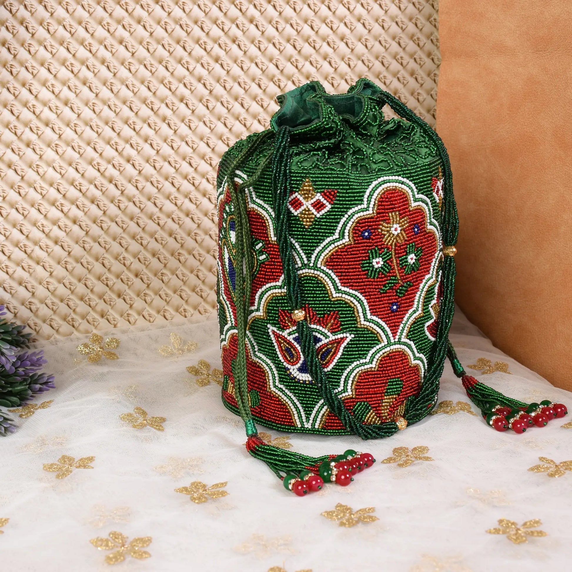 Moti Patola Beaded Batva