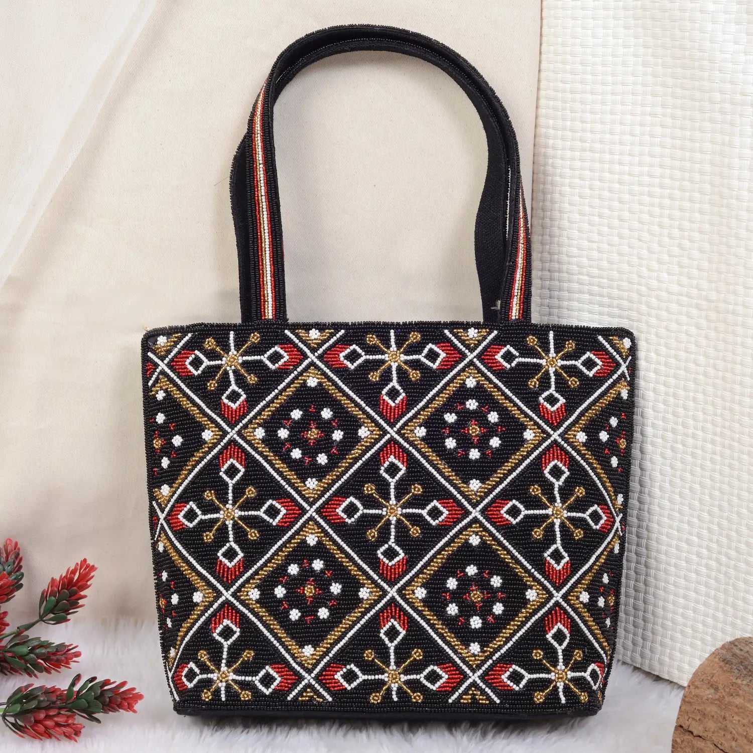 Moti Beaded Handbag