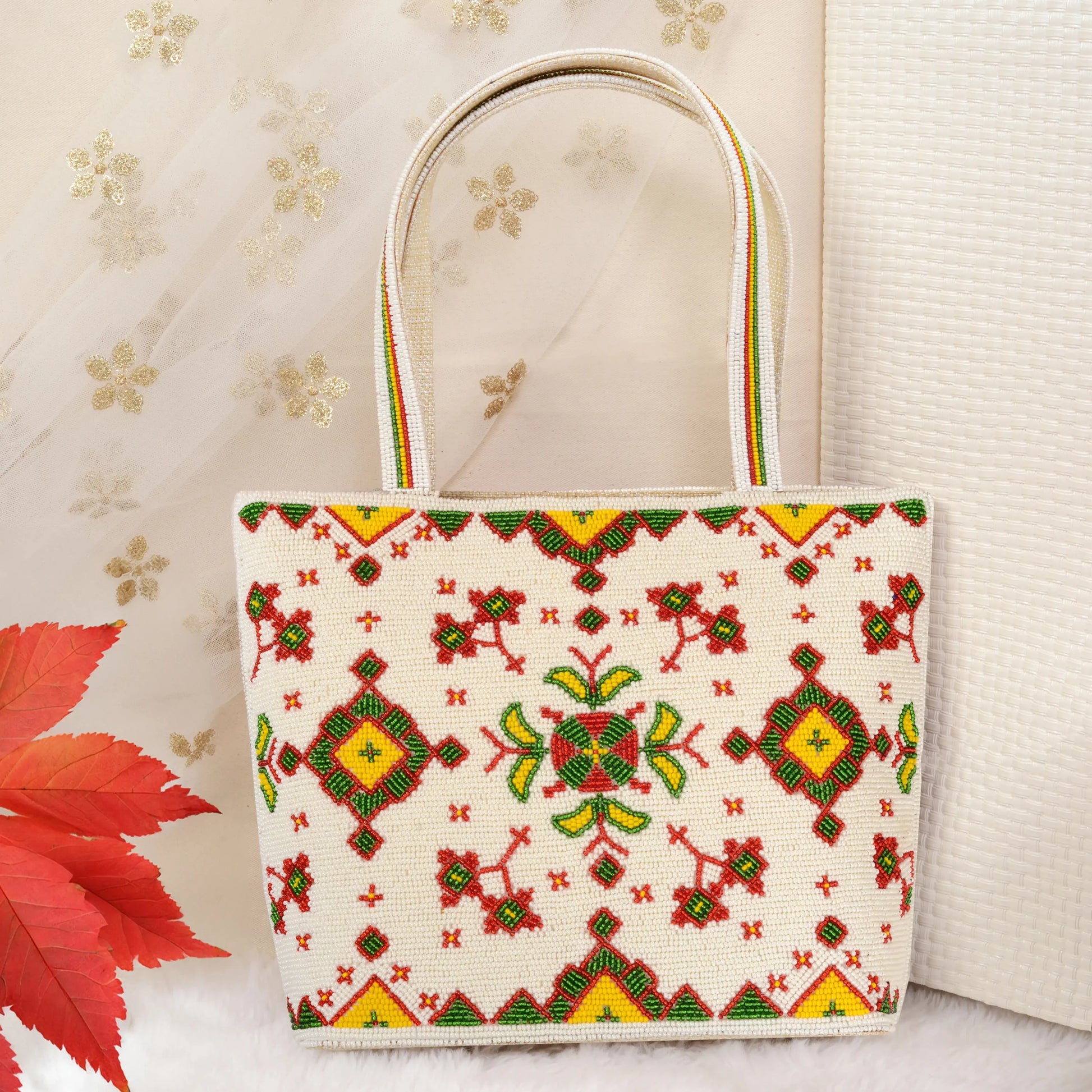 Patola Beaded Handbag