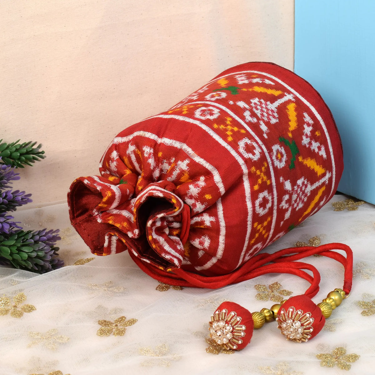 Red Batwa Double Ikat Patola Batwa – My Store