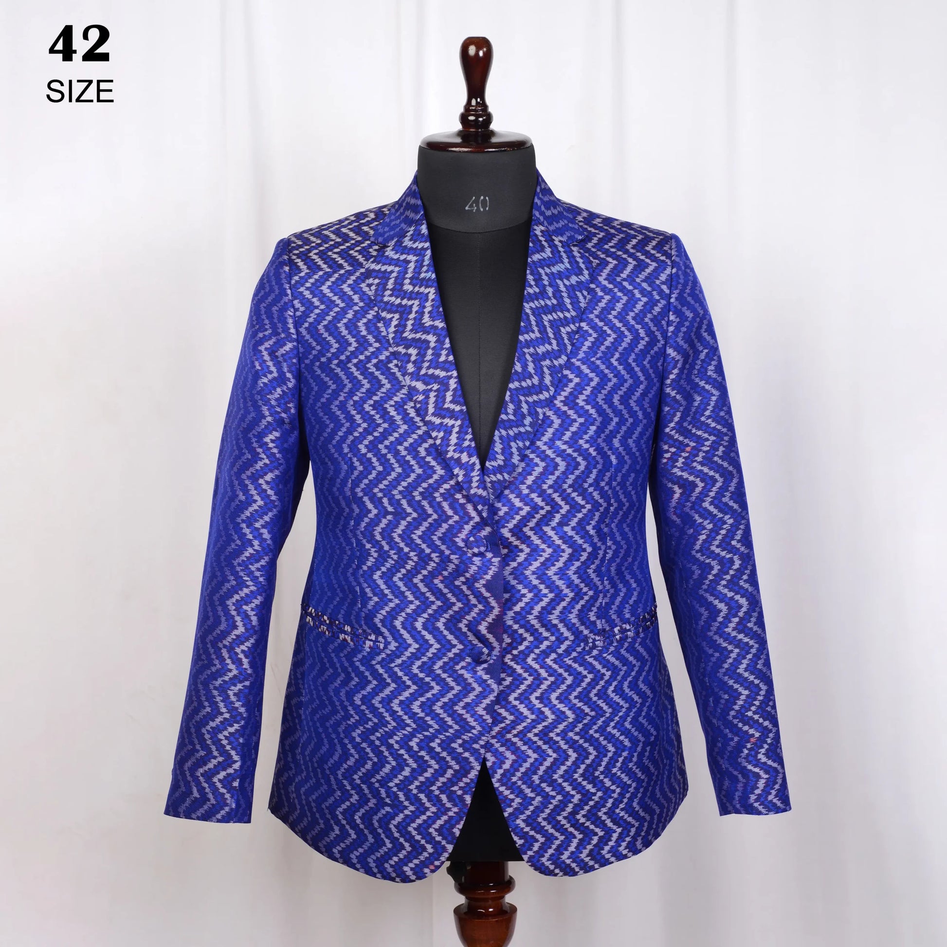 Women Blazer Single Ikat Patola