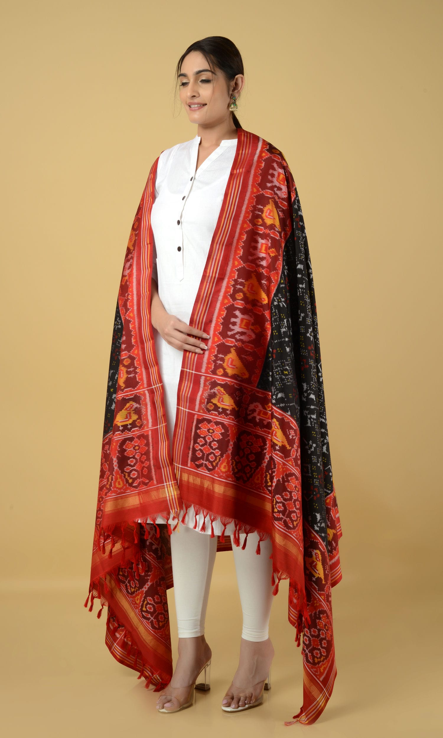 Single Ikat Patola Dupatta Nau Ratan